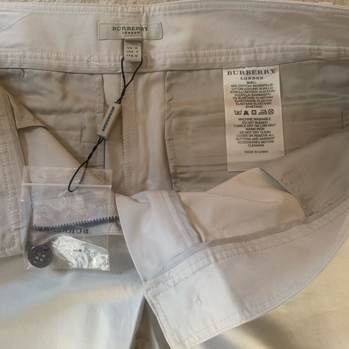 Burberry × Vintage NEW Unisex Vintage Burberry London Trousers Size 8 Beige Size 30" / US 8 / IT 44 - 5 Thumbnail