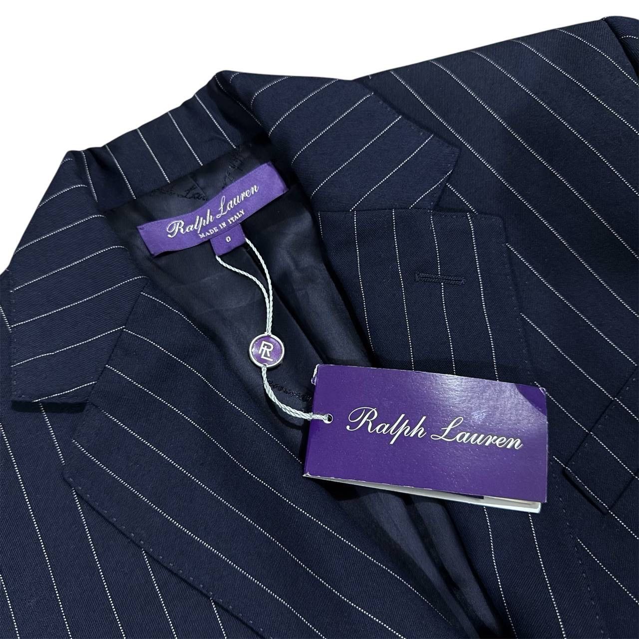 Polo Ralph Lauren × Ralph Lauren × Ralph Lauren Purple Label RALPH LAUREN PURPLE LABEL Womens striped blazer Size XS / US 0-2 / IT 36-38 - 2 Thumbnail