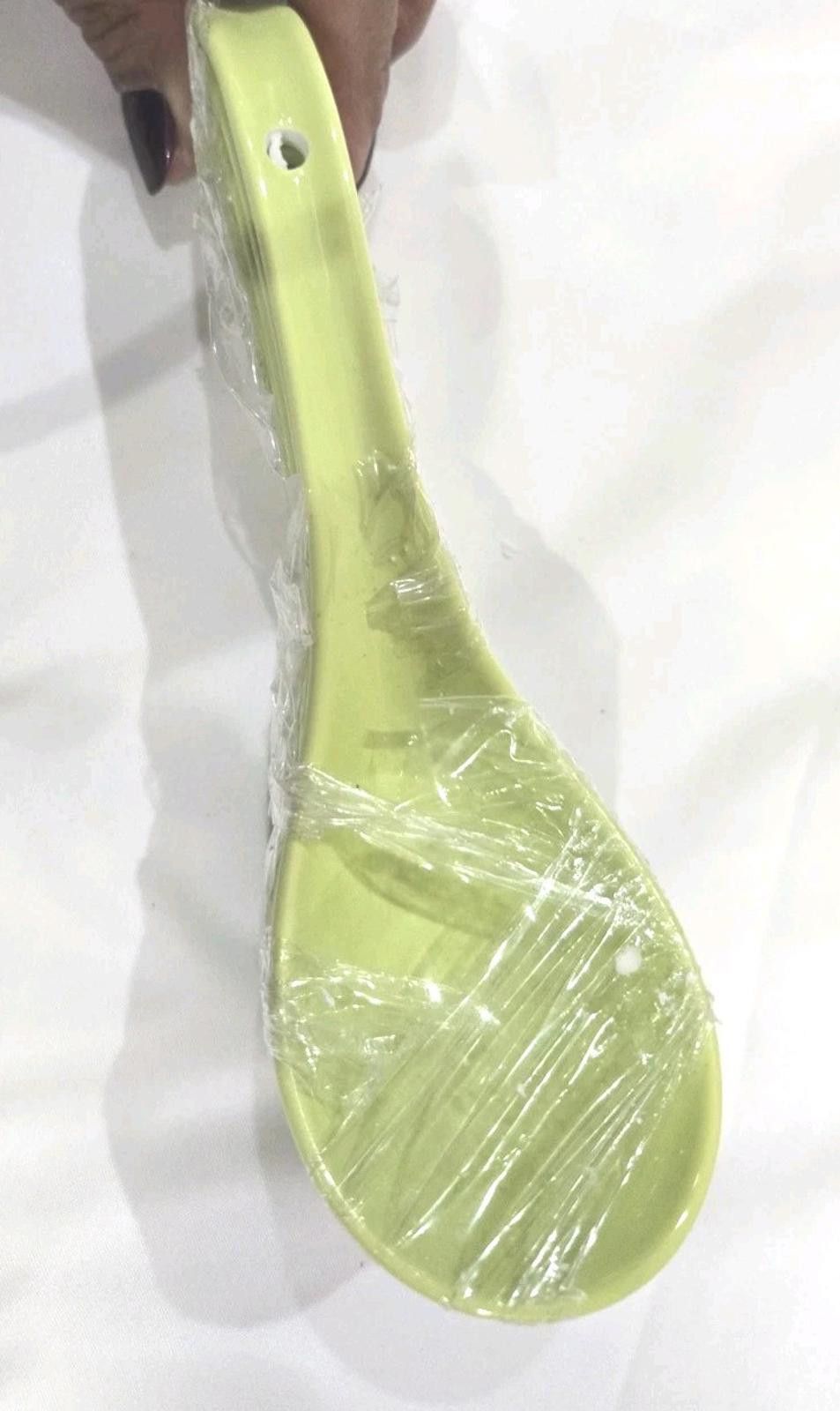 Other 5-Pack Ceramic Japanese Soup Spoons Set Olive Green Size ONE SIZE - 6 Thumbnail