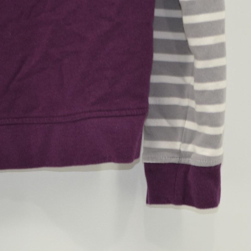 Orvis Orvis Womens Hooded Sweater Top Striped Burgundy Pocket Sz S Size S / US 4 / IT 40 - 14 Thumbnail