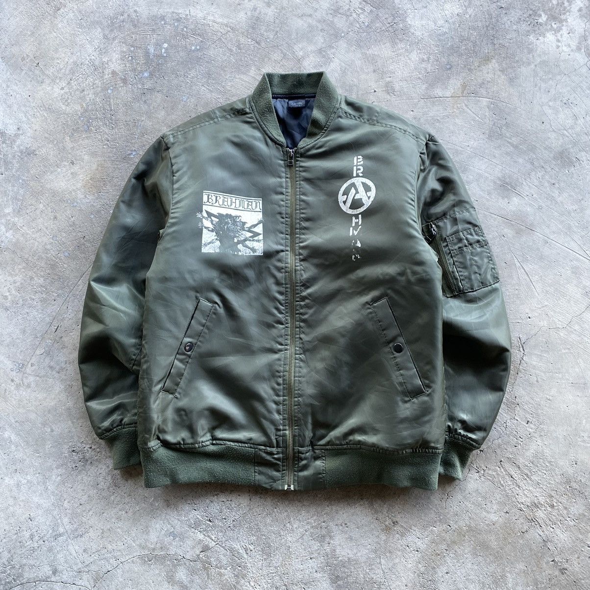 Band Tees × Japanese Brand BRAHMAN Japanese Punk Band Bomber Jacket Size US L / EU 52-54 / 3 - 1 Thumbnail