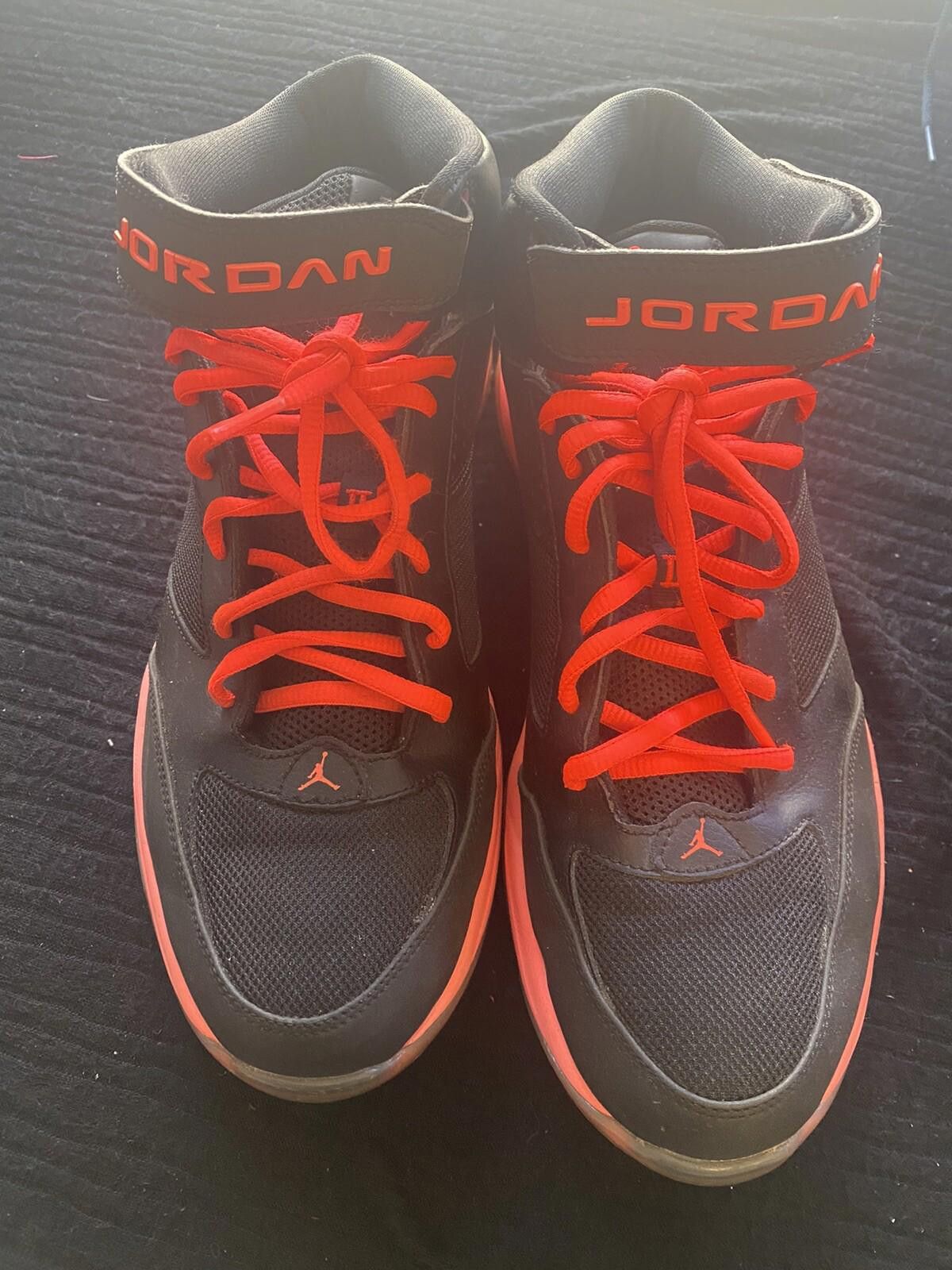 Jordan Brand Jordan BCT Mid 2 Black Red Infrared Shoes 11.5 616362-023 Size US 11.5 / EU 44-45 - 2 Thumbnail
