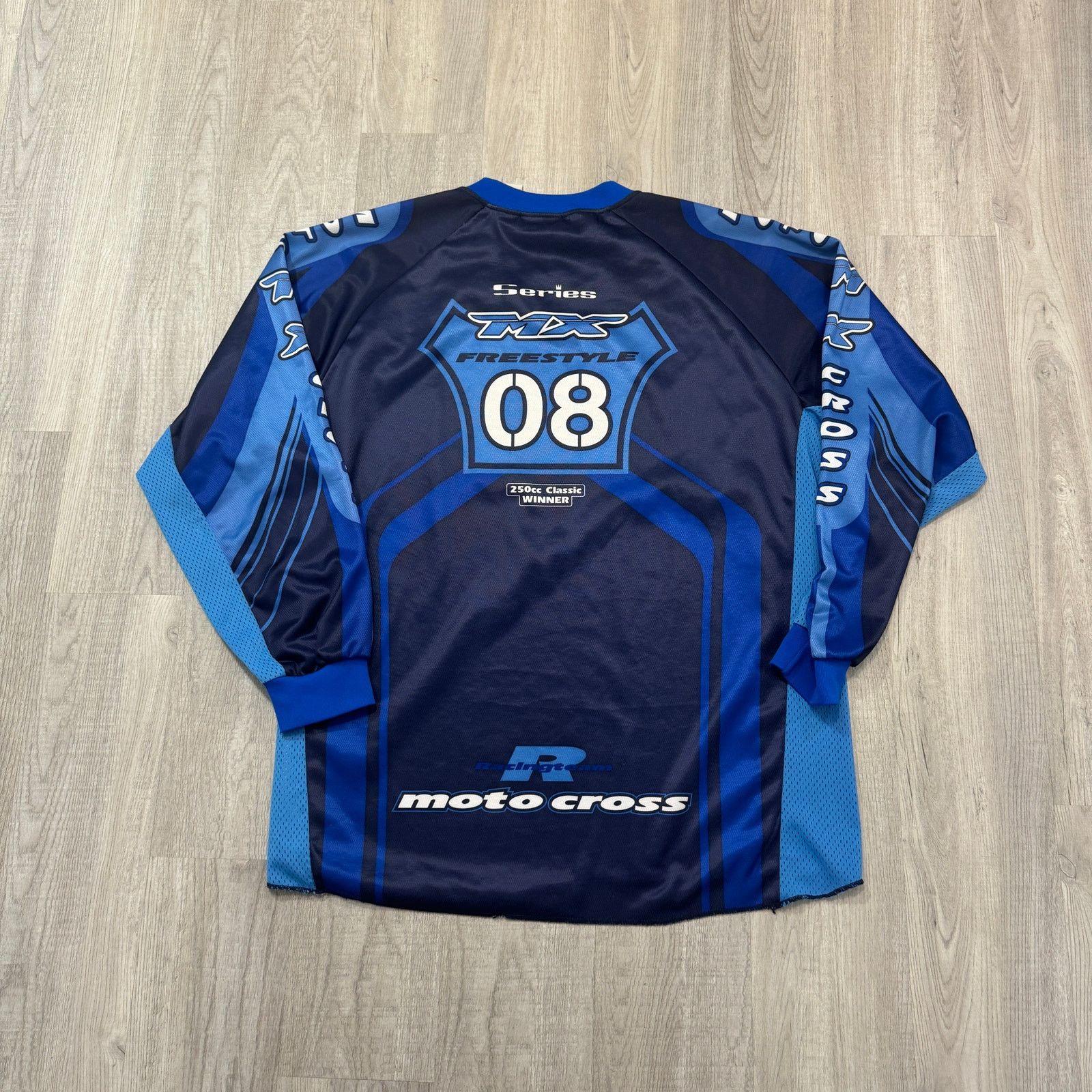 Vintage Vintage MX Motocross Racing Shirt Men's Extra Large XL Blue Size US XL / EU 56 / 4 - 5 Thumbnail