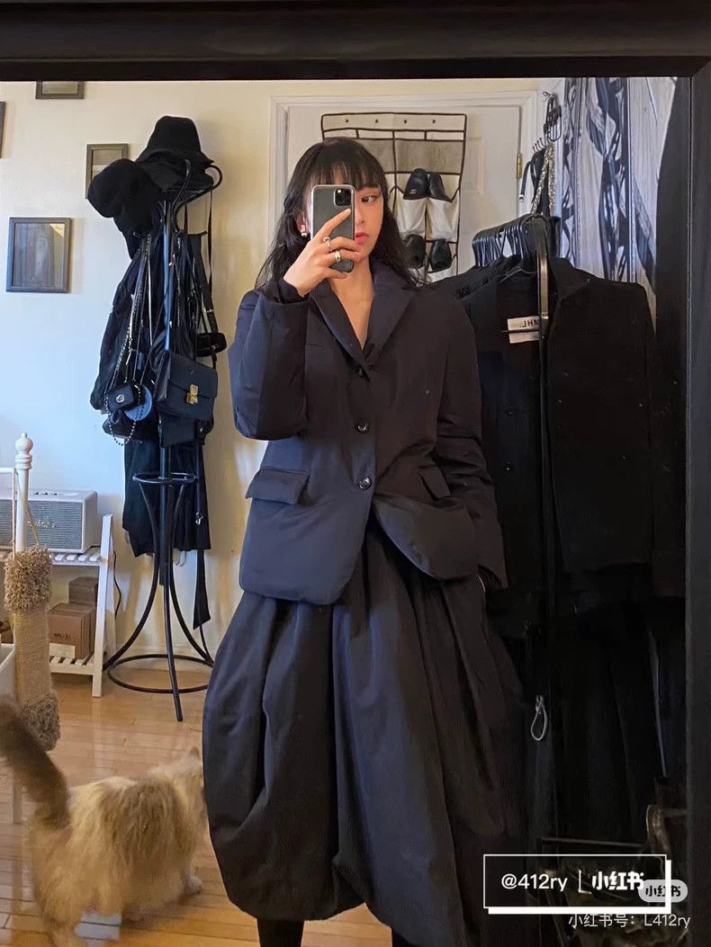Comme des Garcons Comme des Garcons Black cotton-padded jacket suit Size S / US 4 / IT 40 - 1 Thumbnail
