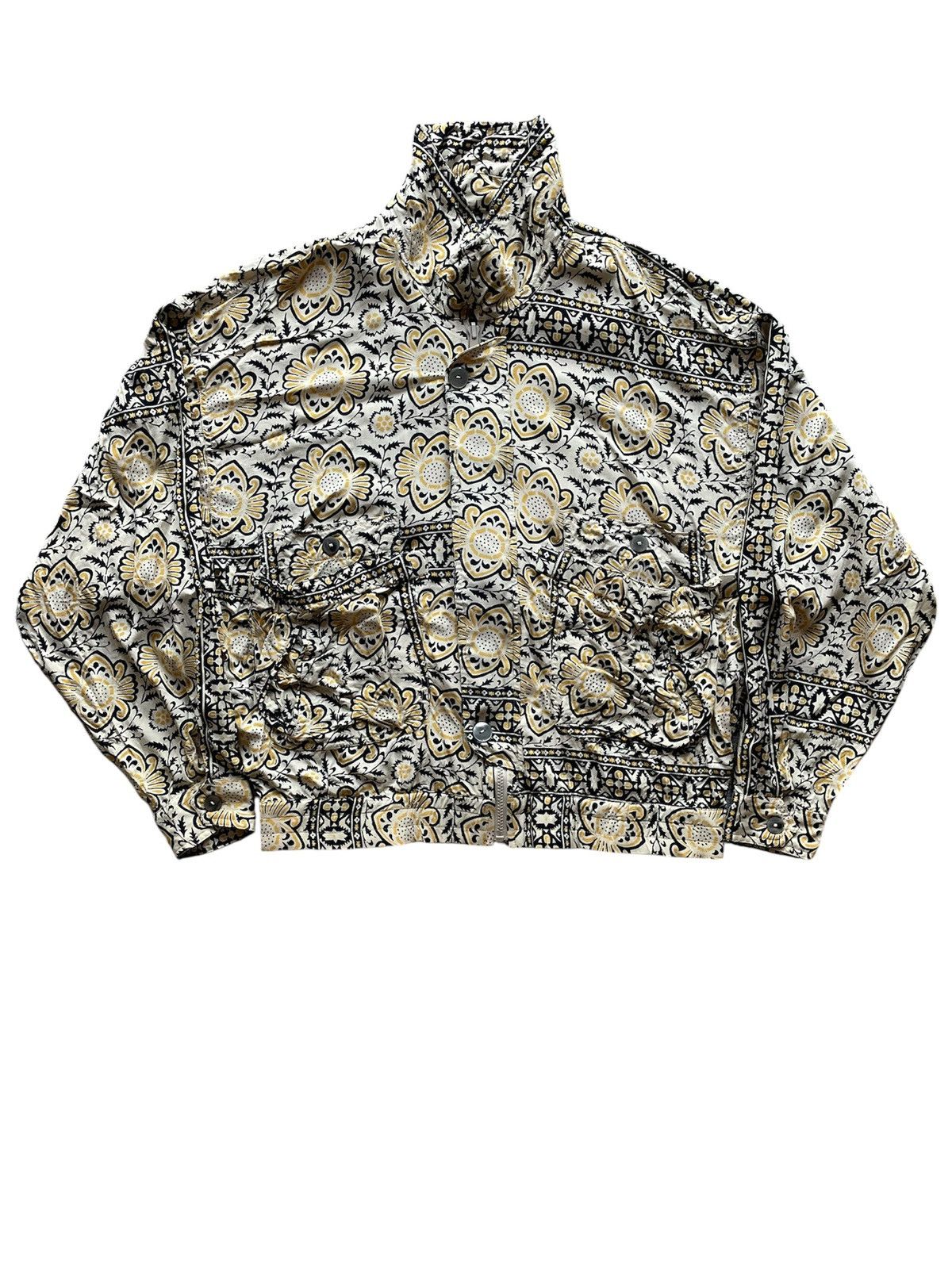 Japanese Brand Vintage BaikBaik Japanese Brand Floral Utility Rayon Jacket Size US L / EU 52-54 / 3 - 2 Thumbnail