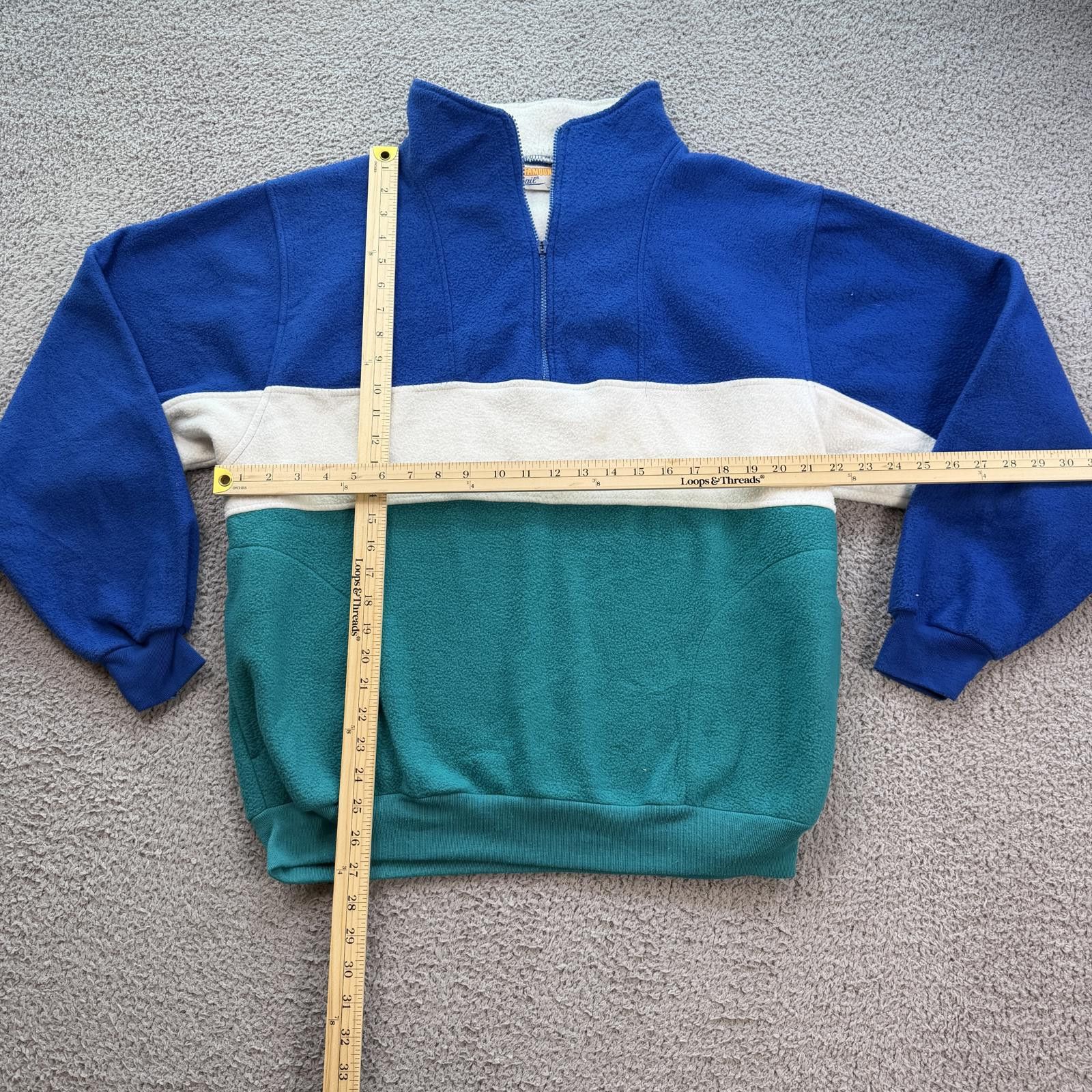 Fieldmaster Vintage 90s Catamount Trail Fleece Pullover L Blue Jacket Size US L / EU 52-54 / 3 - 4 Thumbnail