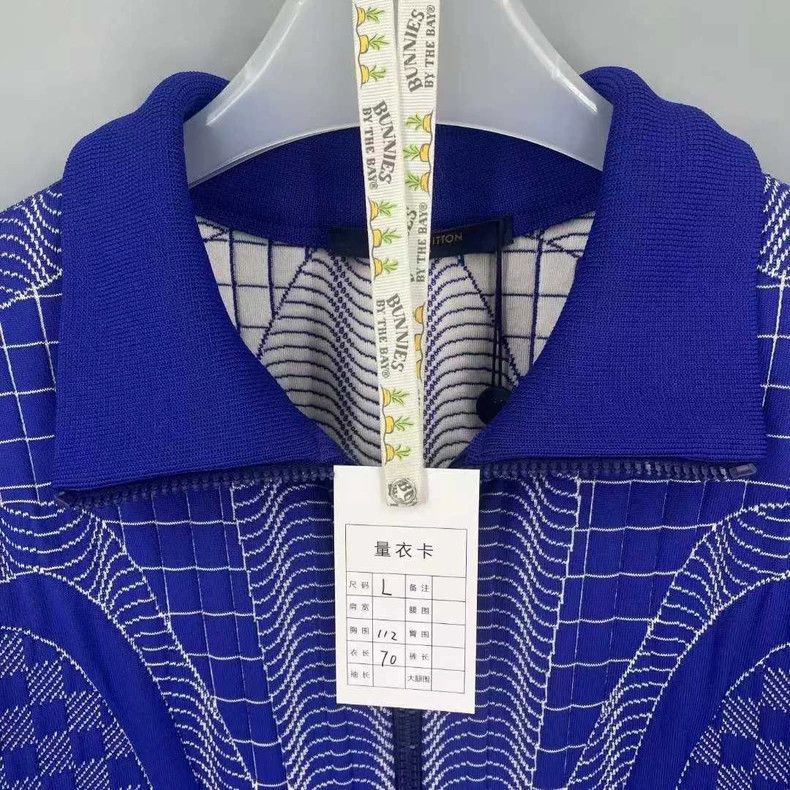Louis Vuitton Louis Vuitton Striped printed zip stand up collar long sle Size US L / EU 52-54 / 3 - 7 Thumbnail