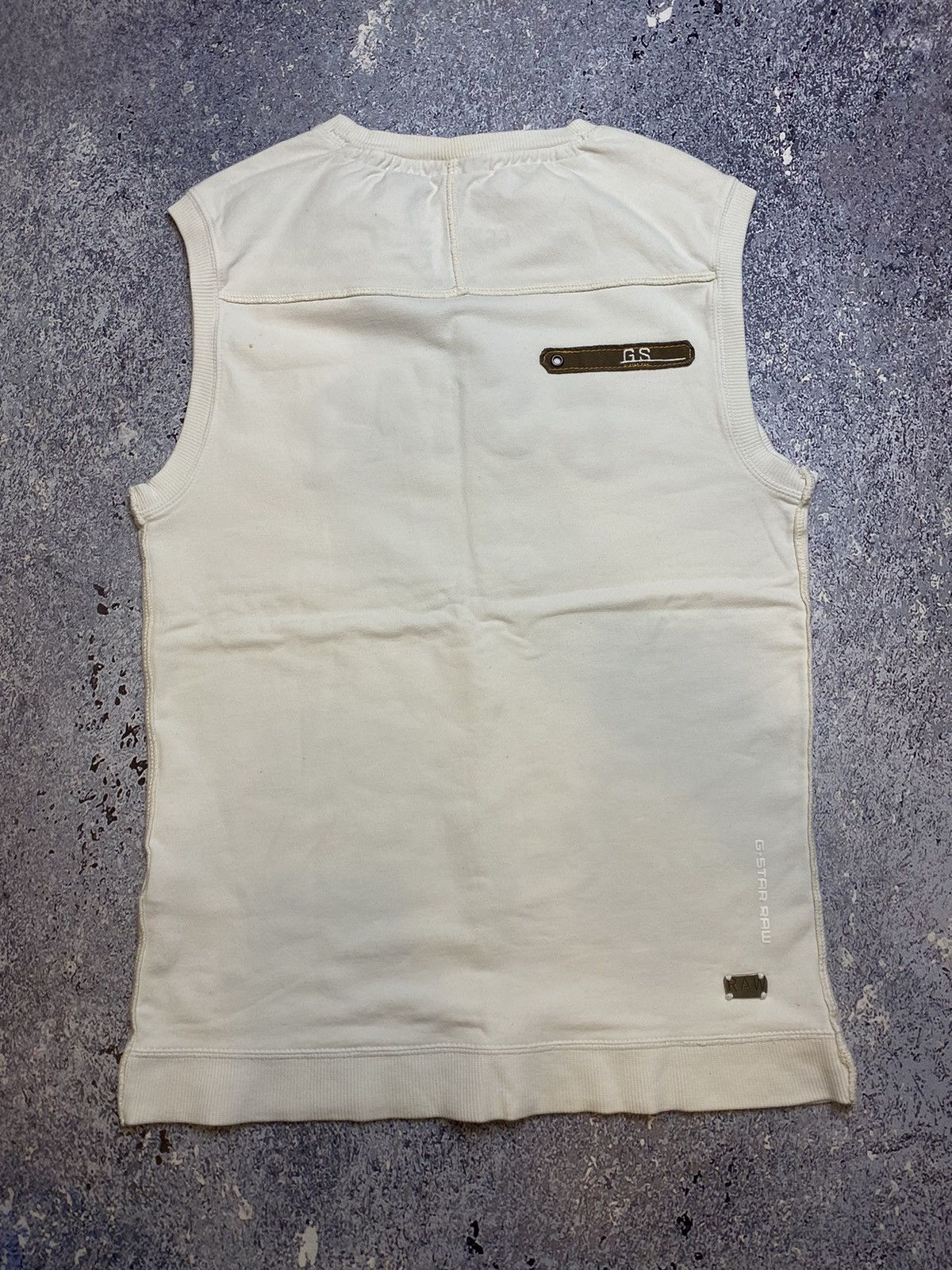 G-Star × Vintage 💥AVANT-GARDE G-STAR RAW WHITE SLEEVELESS TANK TOP Size US S / EU 44-46 / 1 - 9 Thumbnail