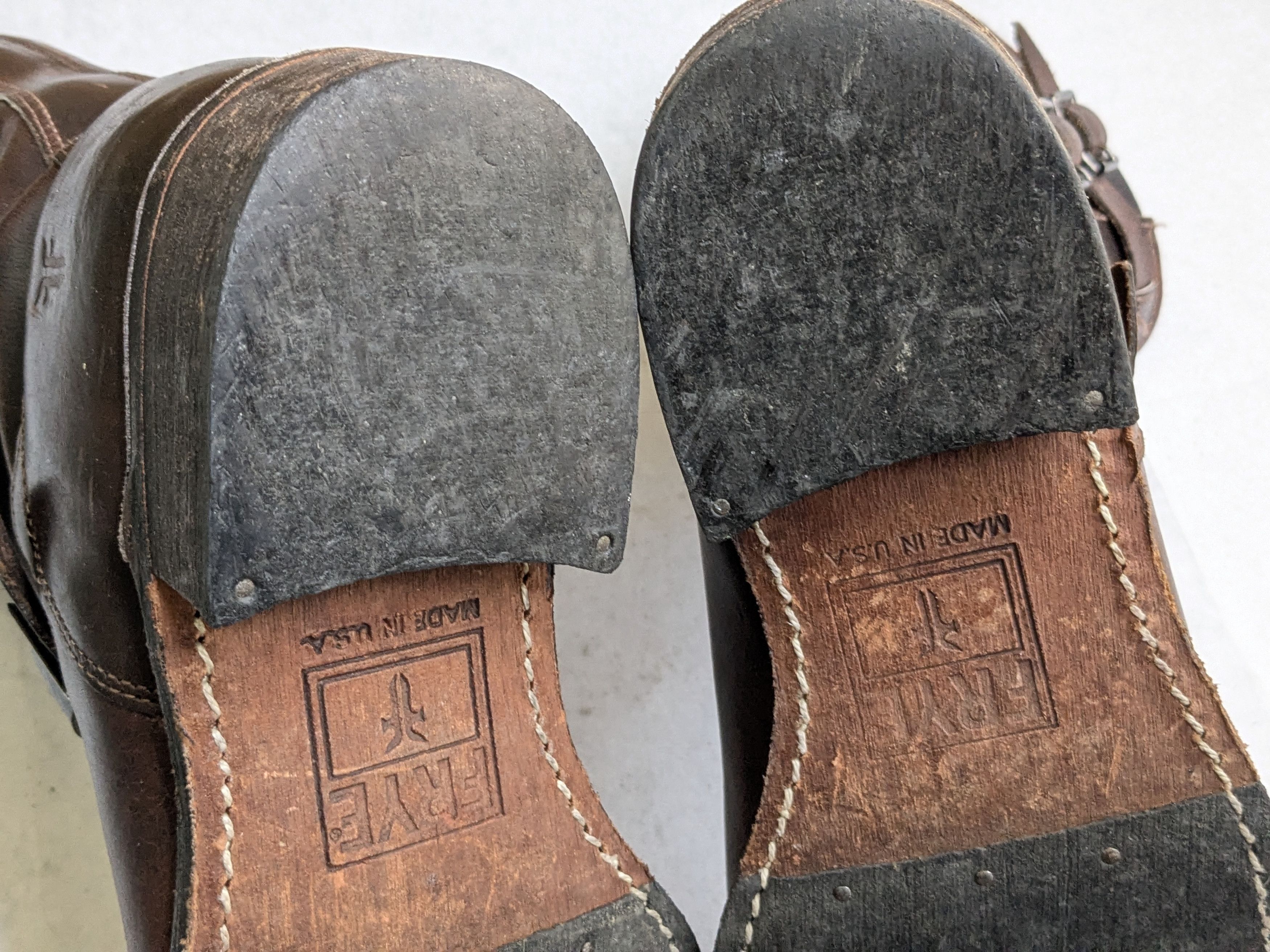 Frye Frye Harnesses Boots Brown 8.5 M Leather Buckle Size US 8.5 / EU 41-42 - 18 Thumbnail