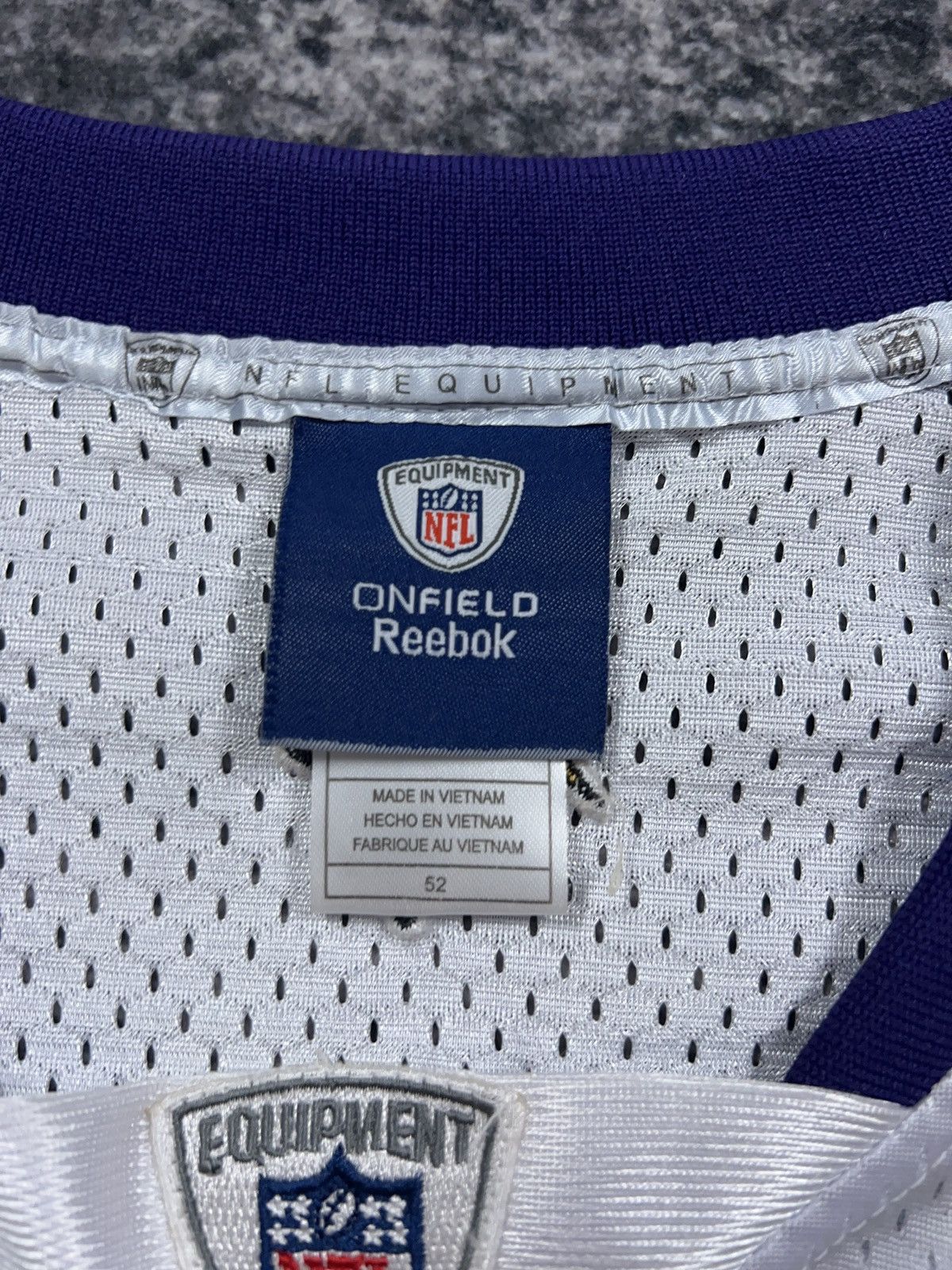 NFL × Reebok × Vintage Y2K Brett Favre Minnesota Vikings Captain 50 Years Jersey Size US XL / EU 56 / 4 - 4 Thumbnail