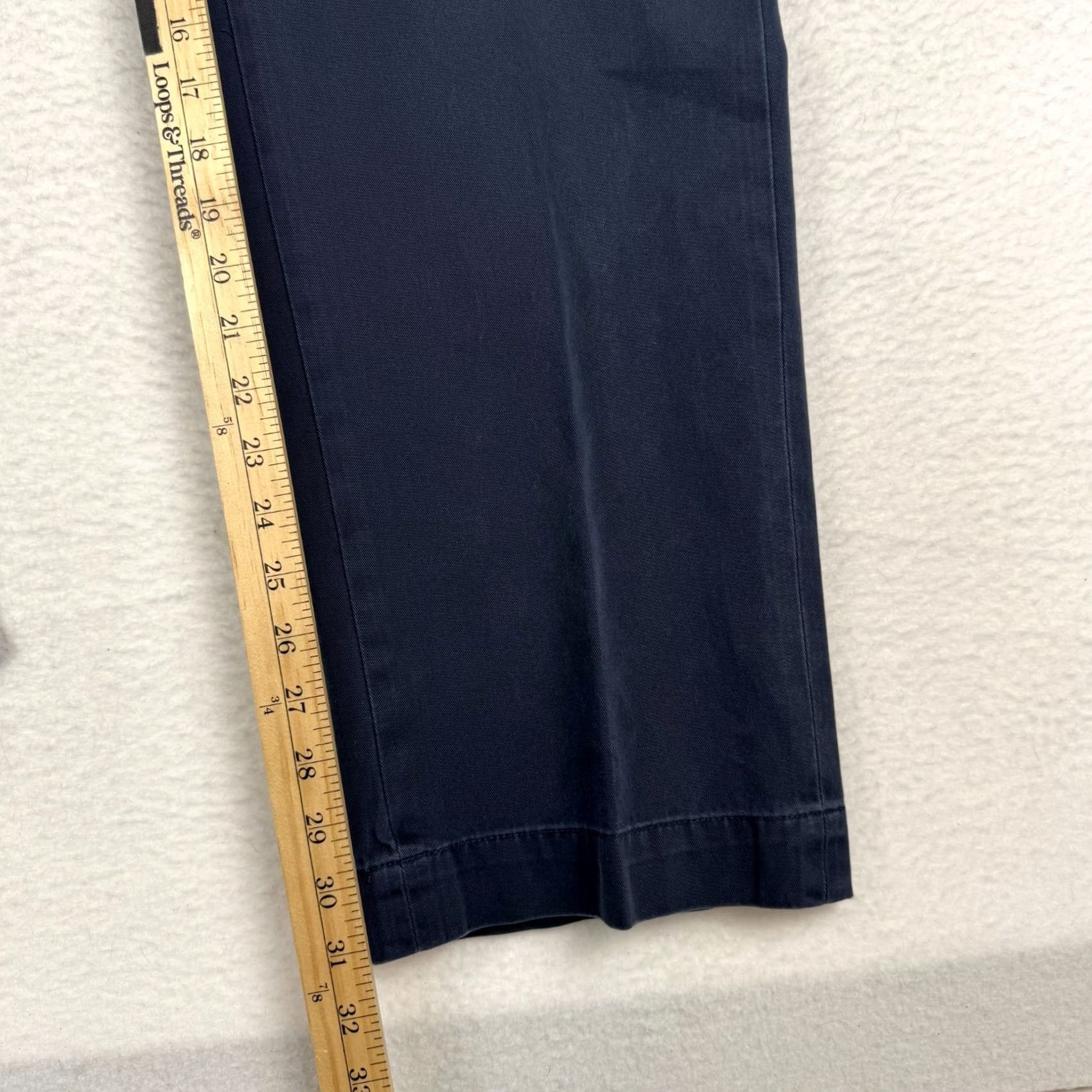 Polo Ralph Lauren VINTAGE Polo Ralph Lauren Pants Men's 35x32 Navy Blue Khakis Casual Straight 90s Size US S / EU 44-46 / 1 - 7 Thumbnail