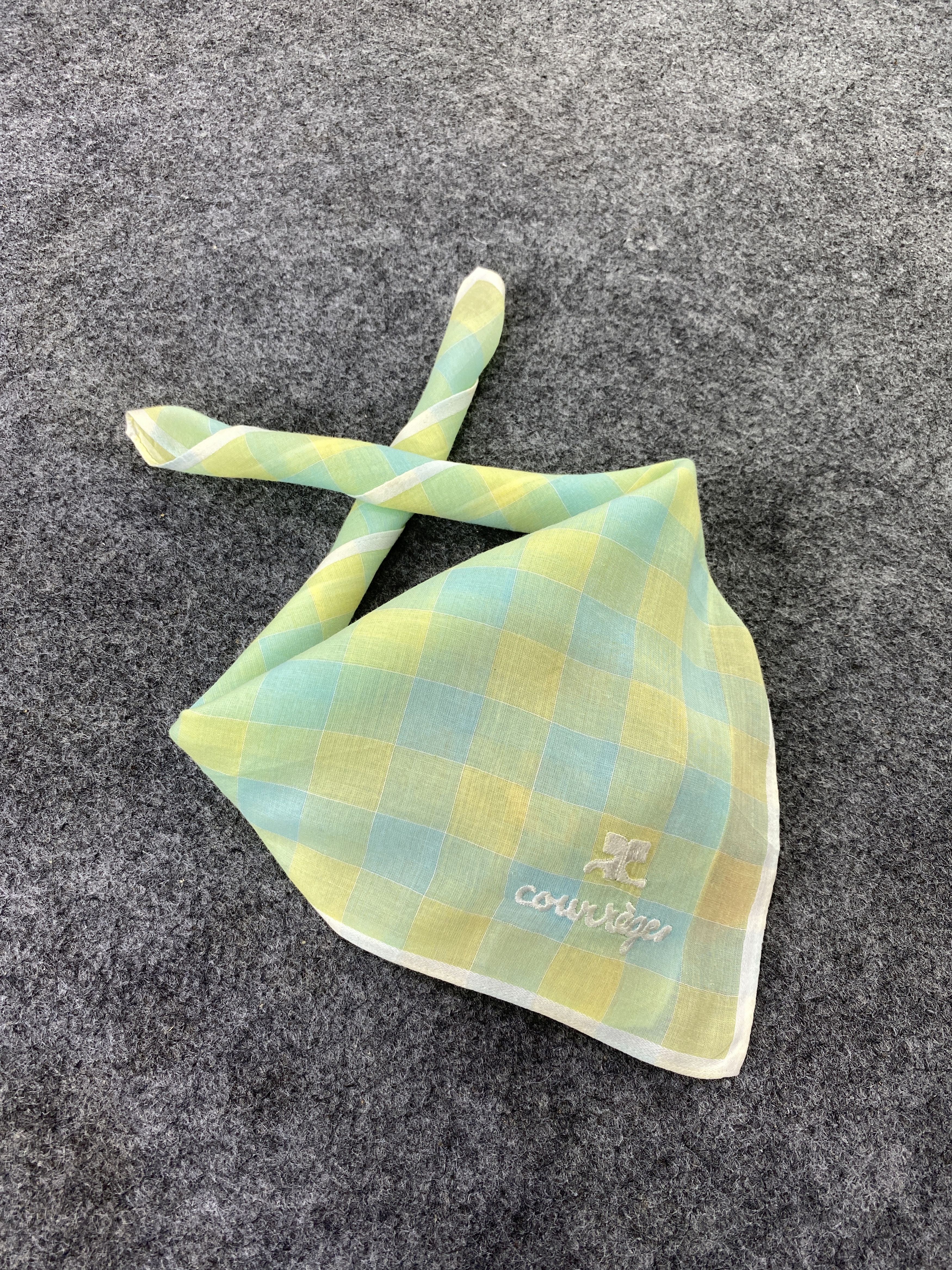 Courreges Courreges Homme Handkerchief / Neckerchief / Bandana-B309 Size ONE SIZE - 1 Thumbnail
