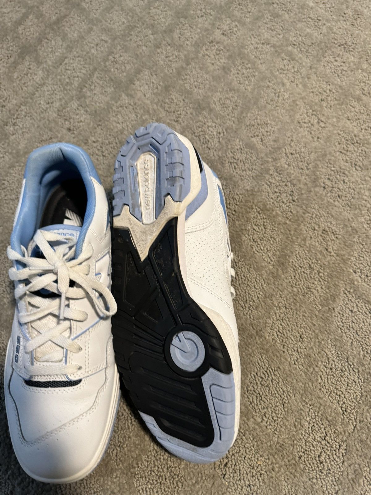 New Balance 550 UNC White University Blue Size US 11.5 / EU 44-45 - 8 Thumbnail