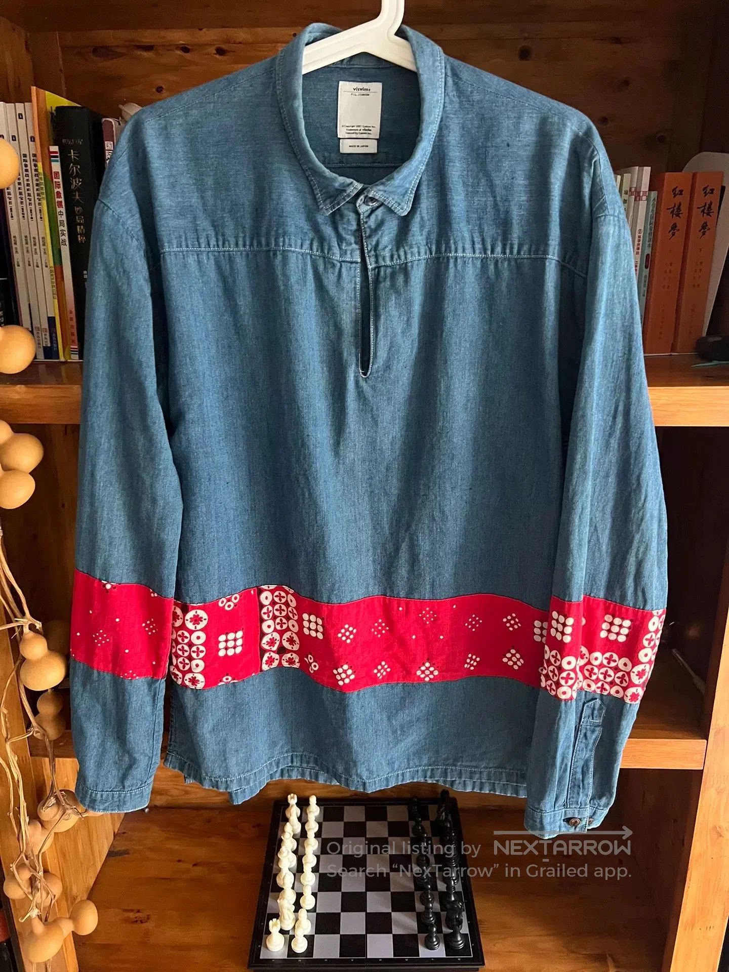 Visvim visvim kerchief border tunic indigo long sleeve. Size US M / EU 48-50 / 2 - 4 Thumbnail