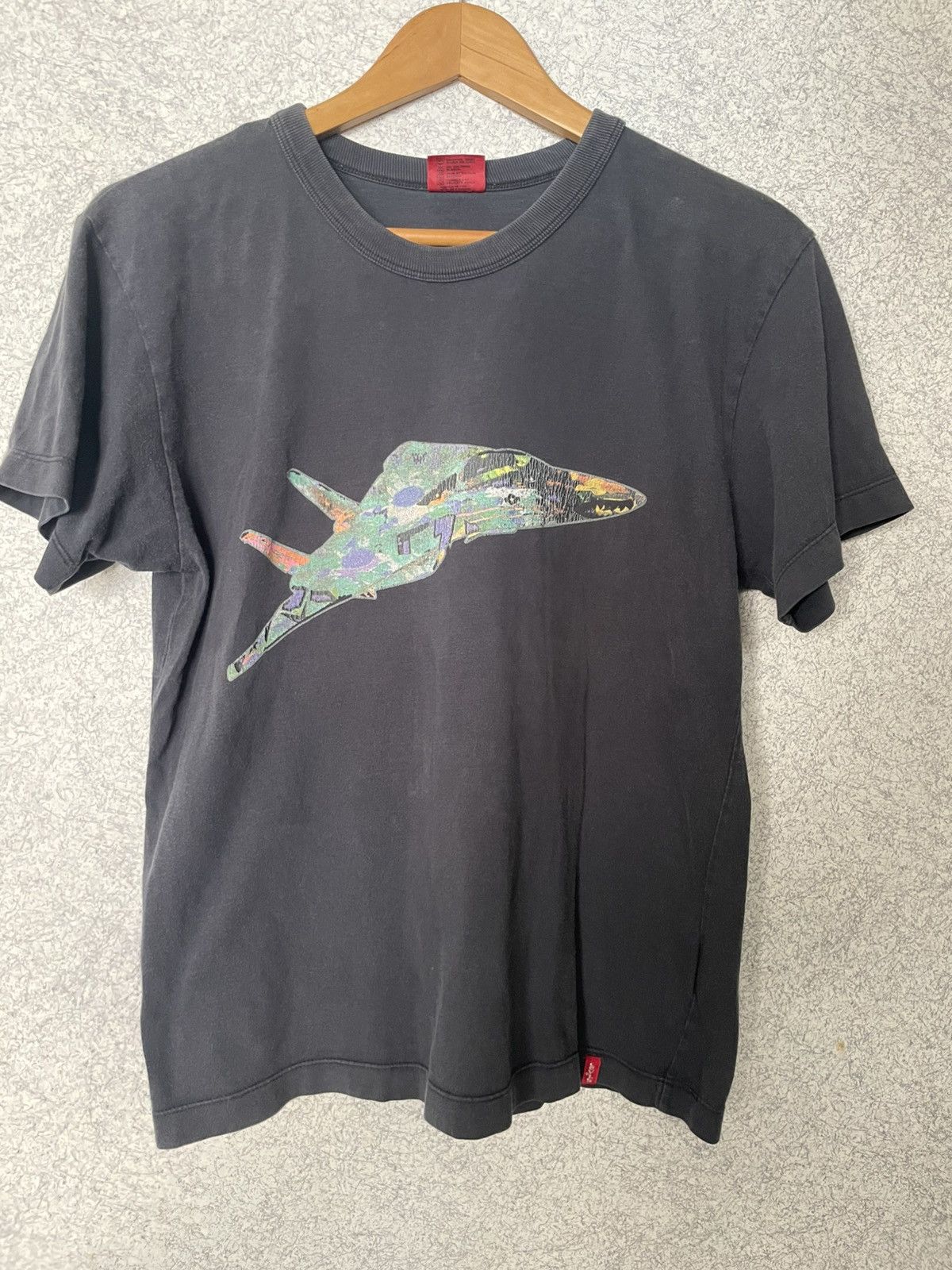 Levi's Vintage Clothing Vintage 90s levis Fighter Vtg T-shirt Used from Japan Size US S / EU 44-46 / 1 - 1 Thumbnail