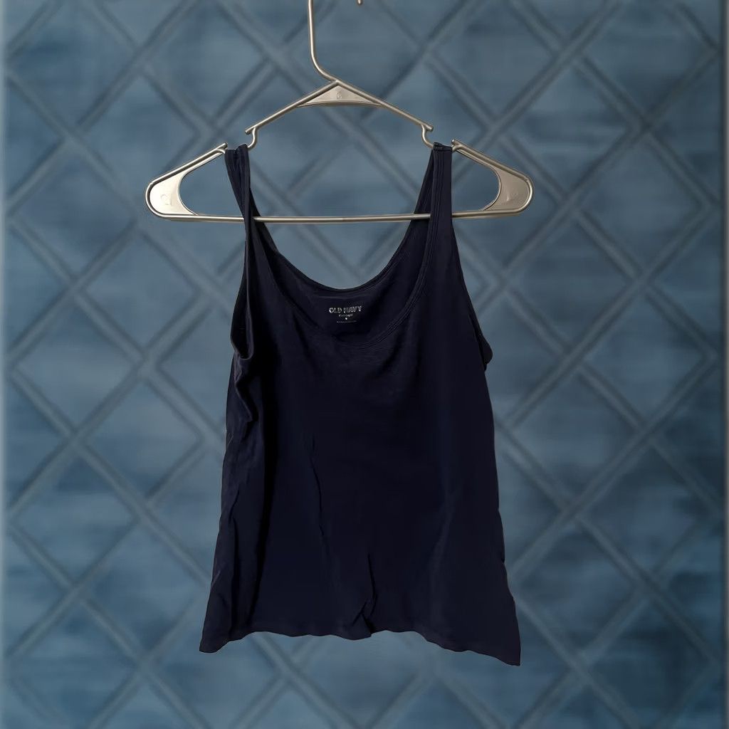 Old Navy Old Navy Tank Top Blue Cotton Round Neck Size S Womens Size S / US 4 / IT 40 - 1 Thumbnail