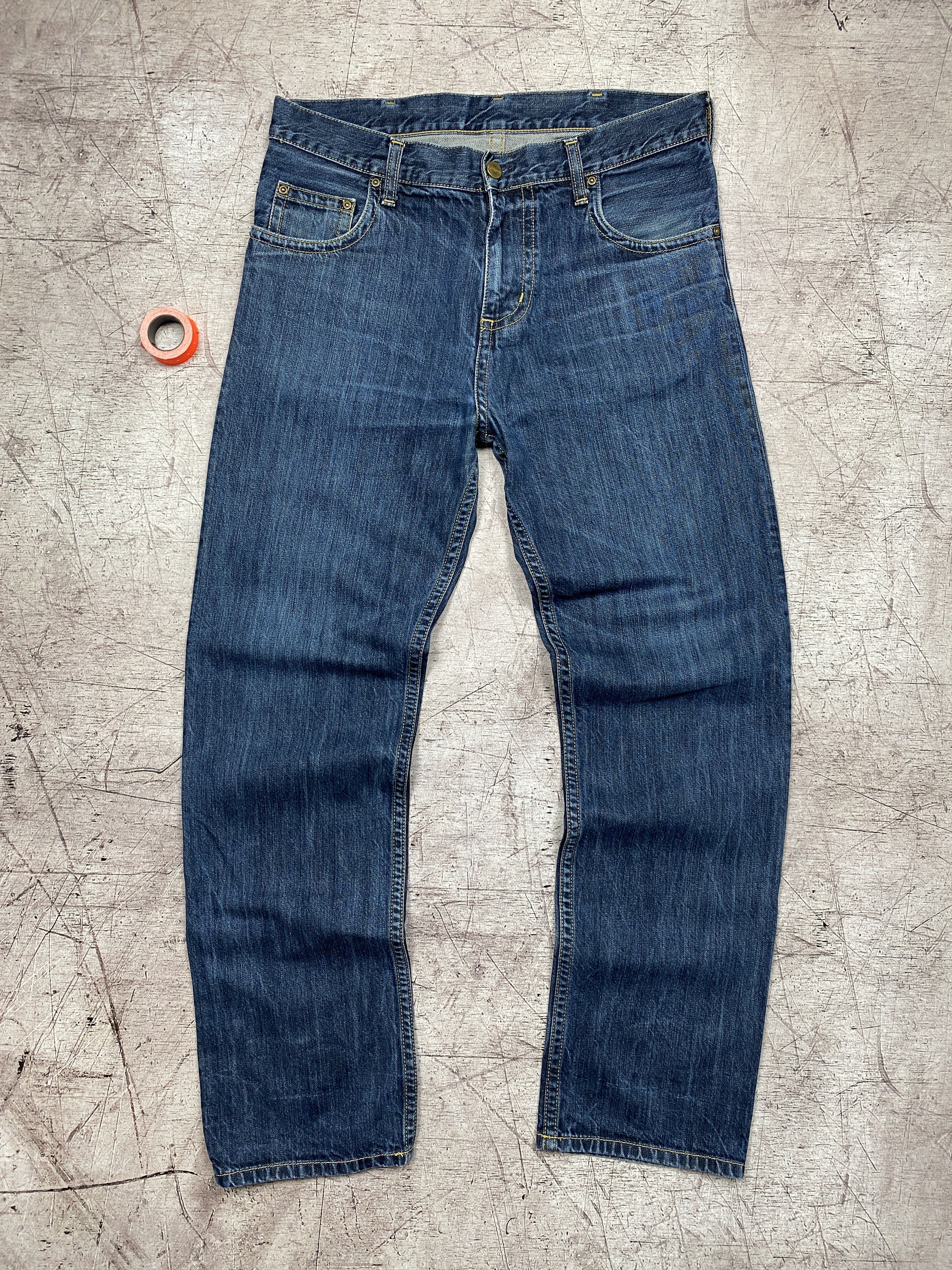 Carhartt × Vintage Carhartt Vintage Mens Slim Denim Pants Jeans Size US 31 - 4 Thumbnail