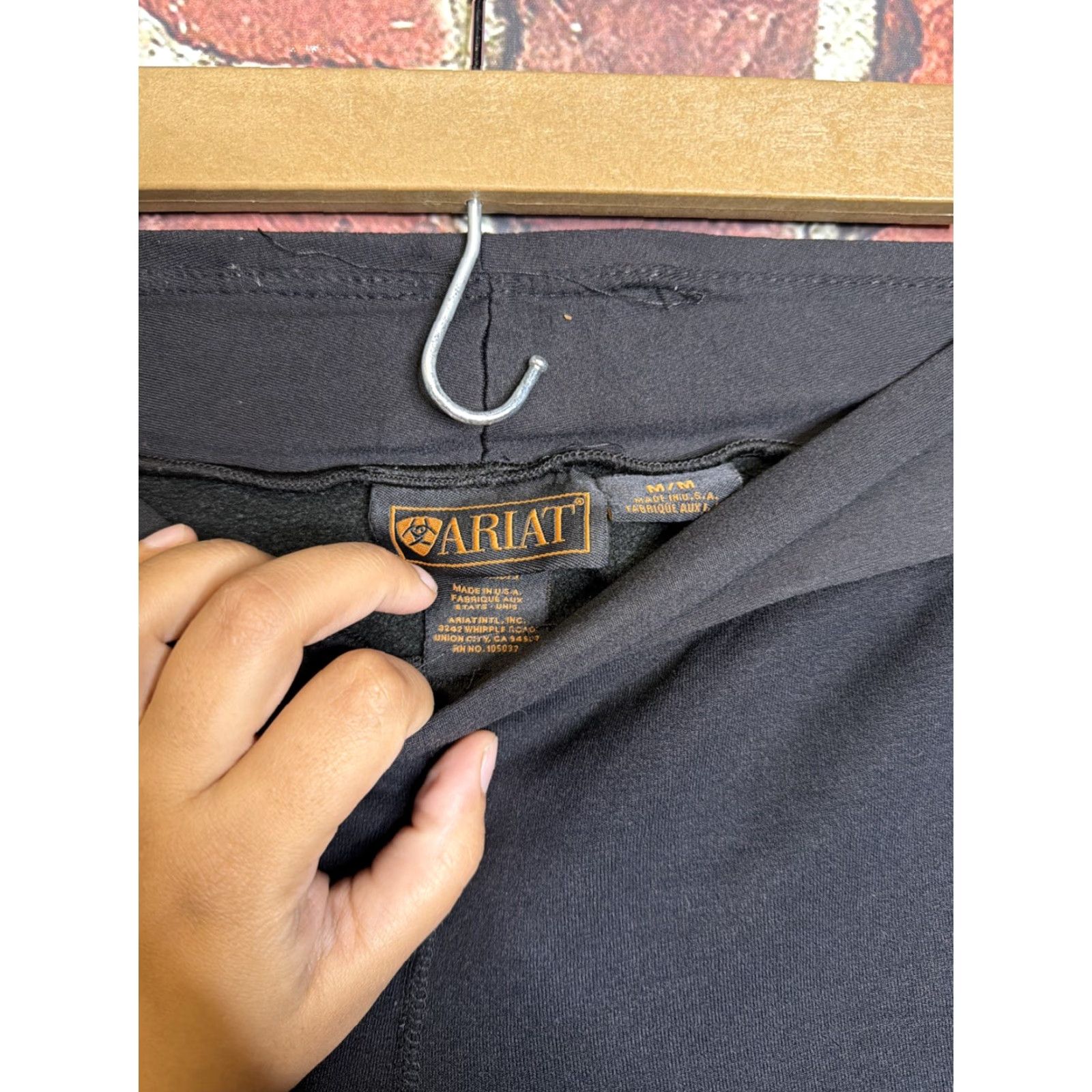 Ariat Ariat Womens Black Fleece Lined Riding Pants Cropped Size M Regular Size 32" / US 10 / IT 46 - 2 Thumbnail