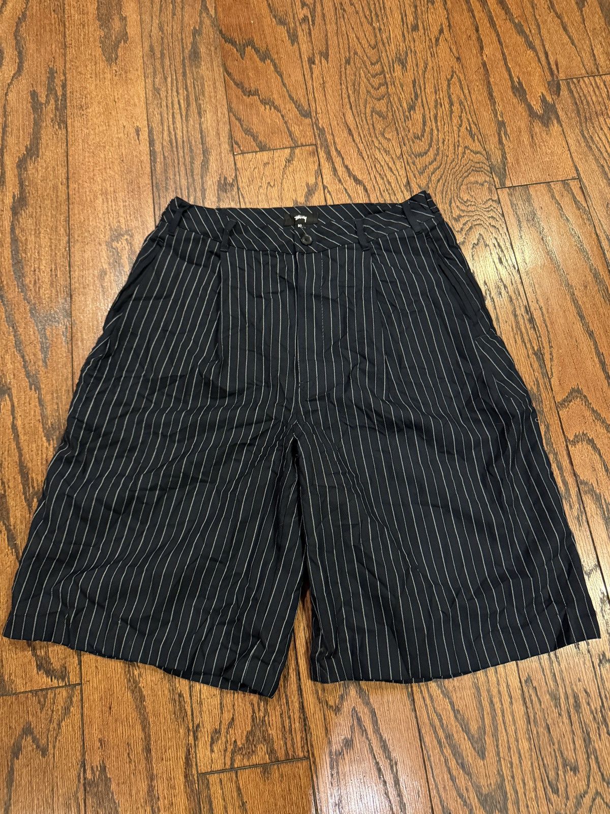 Stussy STUSSY Men's Volume Pleated Stripe Shorts | Grailed