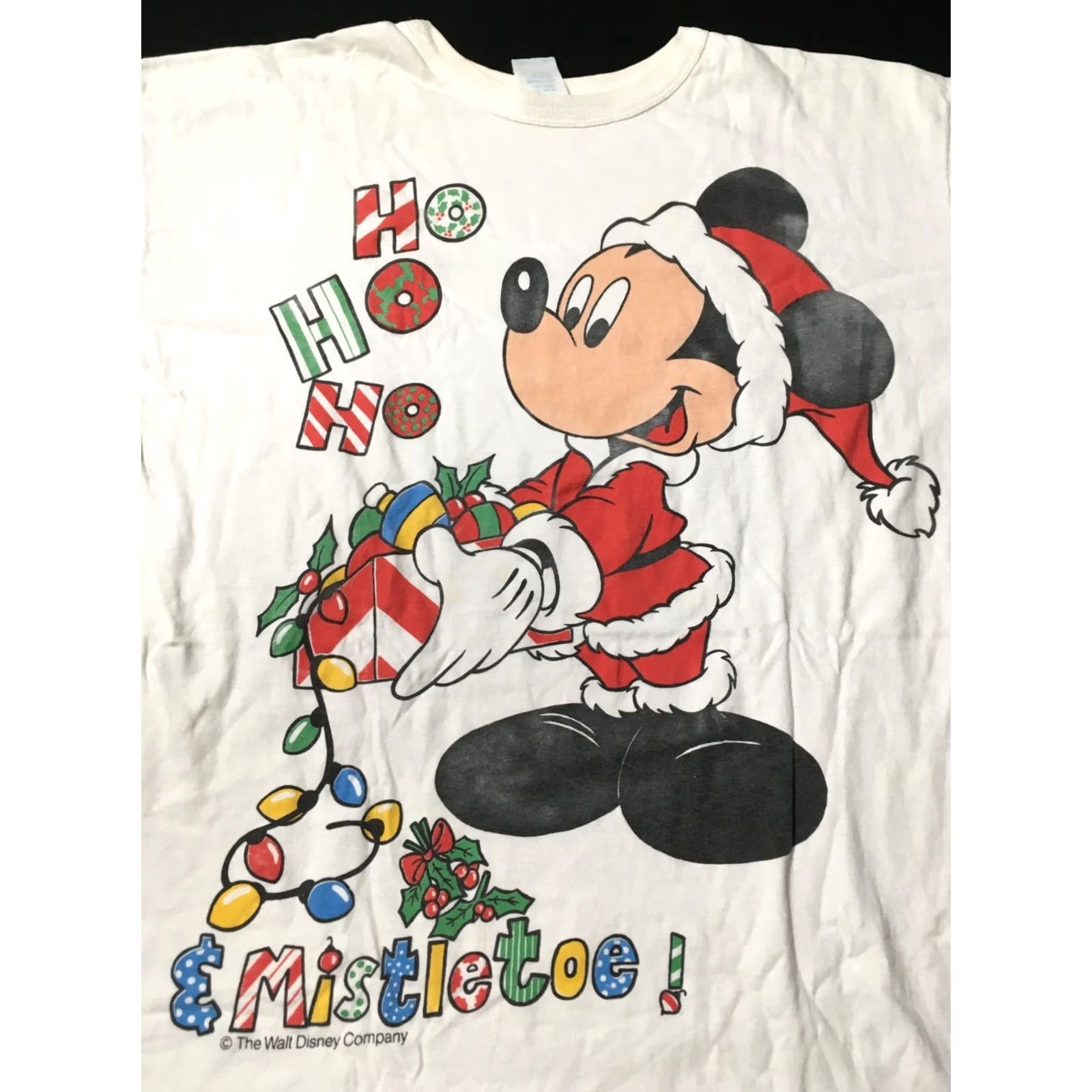 Disney Disney HO HO HO Womens Cotton Nightdress SHORT Sleeve T-SHIRT One Size White Size ONE SIZE - 2 Thumbnail
