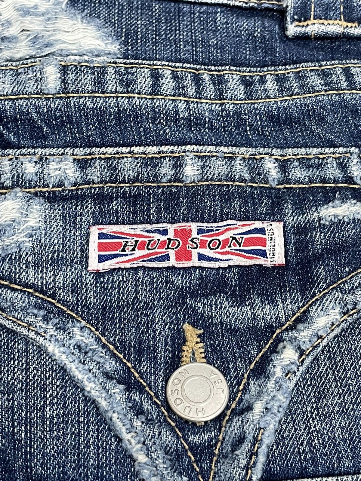 Hudson Vintage Hudson American Distressed Denim Pants (A14) Size US 29 - 13 Thumbnail