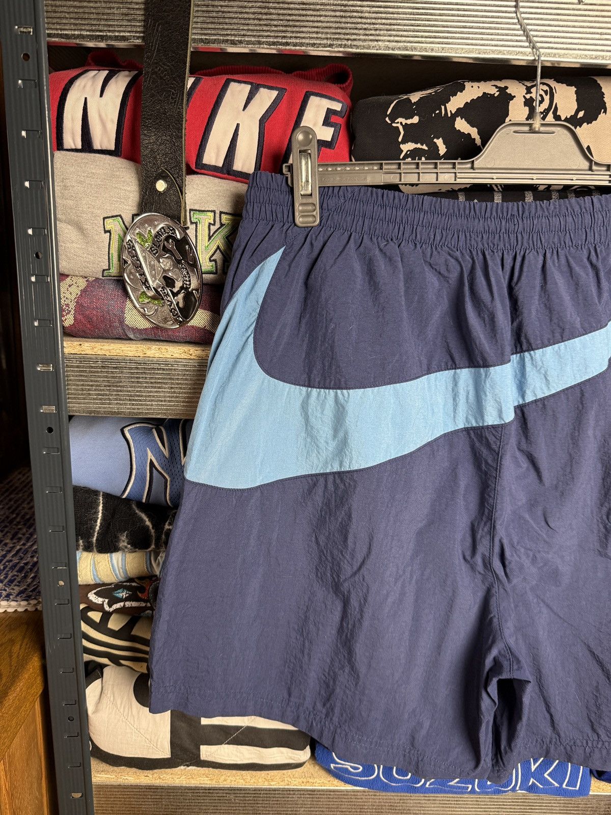 Nike Nike vintage shorts big swoosh logo 90s Size US 35 - 4 Thumbnail