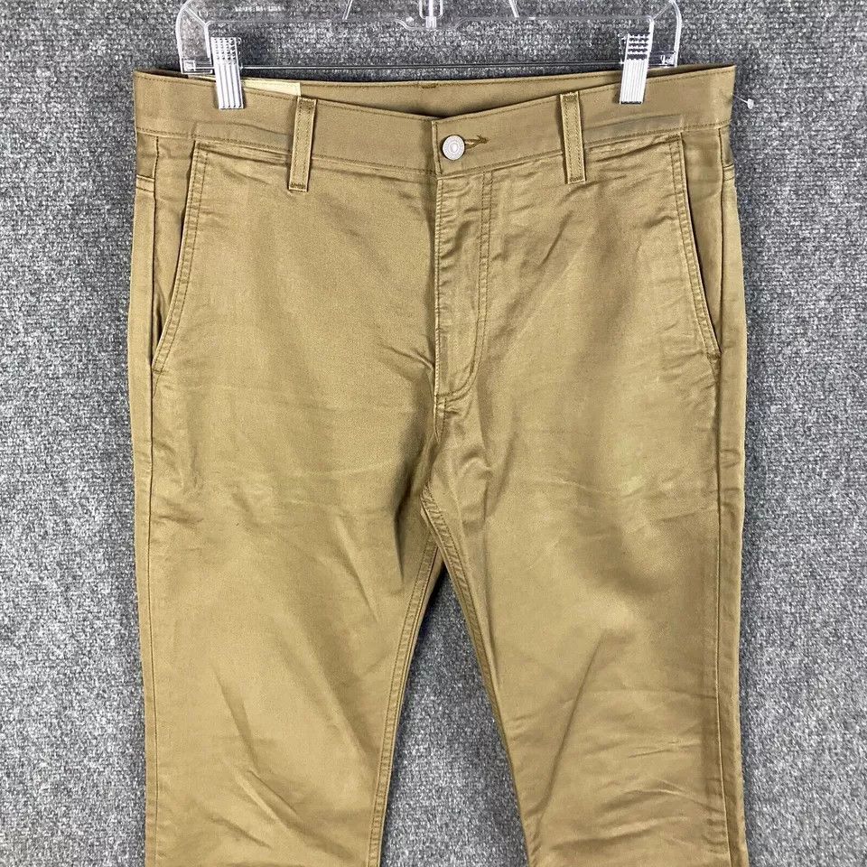 Levi's Levi's Jeans Men's 32x32 Straight Leg Casual Beige Cotton Size US 32 / EU 48 - 2 Thumbnail