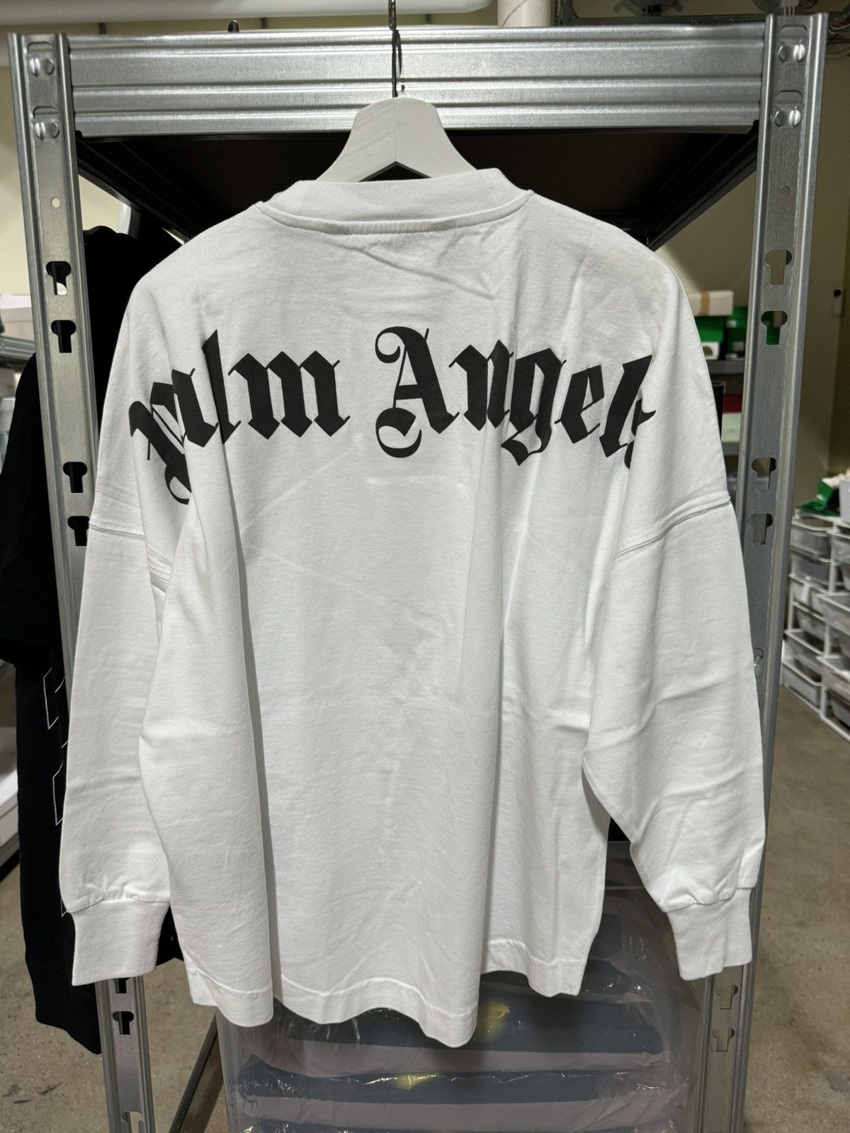 Palm Angels Logo Long Sleeve T-Shirt NEW 450$