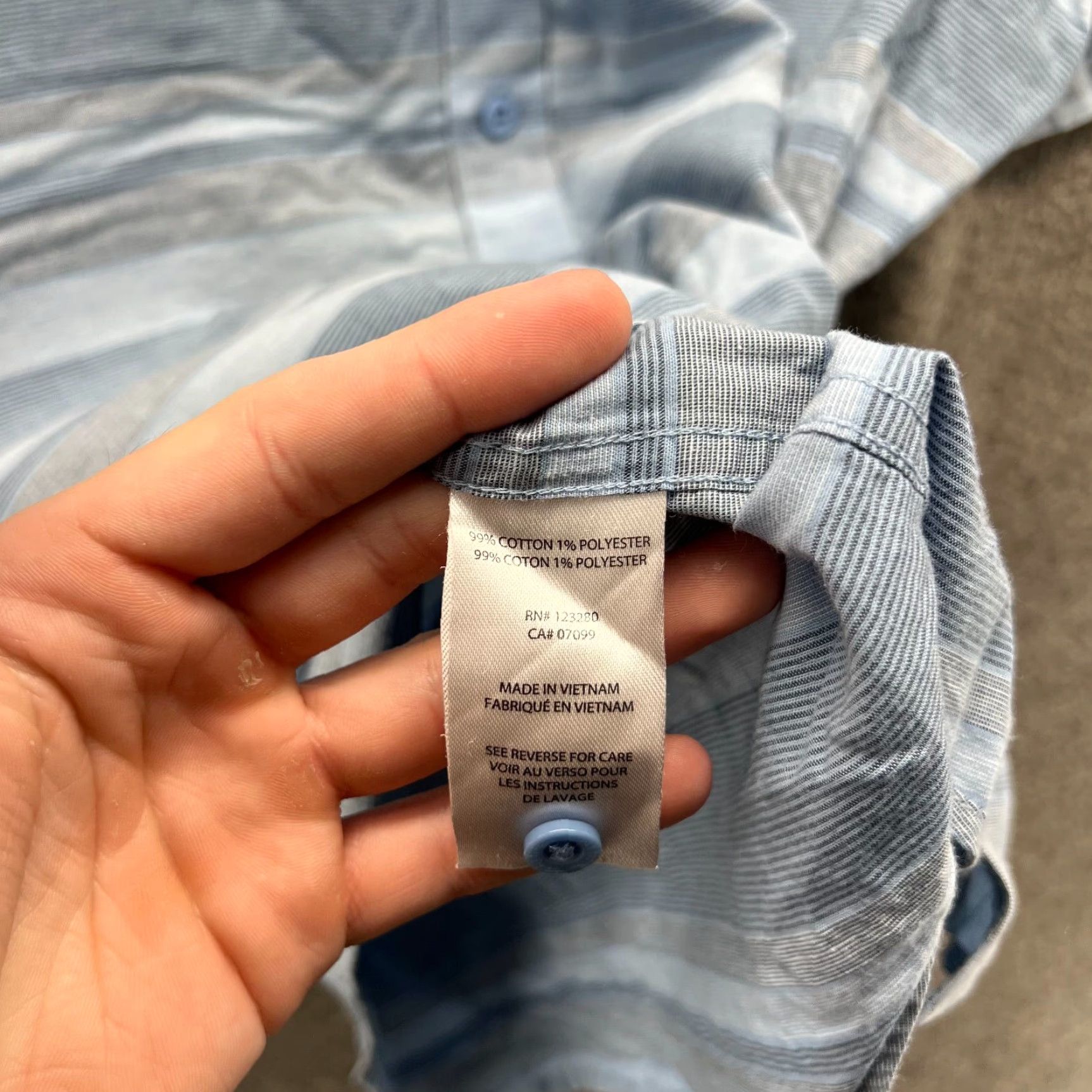 TravisMathew VINTAGE Travis Mathew Shirt Mens Medium Blue Button Down Striped Short Sleeve Pocket Size US M / EU 48-50 / 2 - 3 Thumbnail