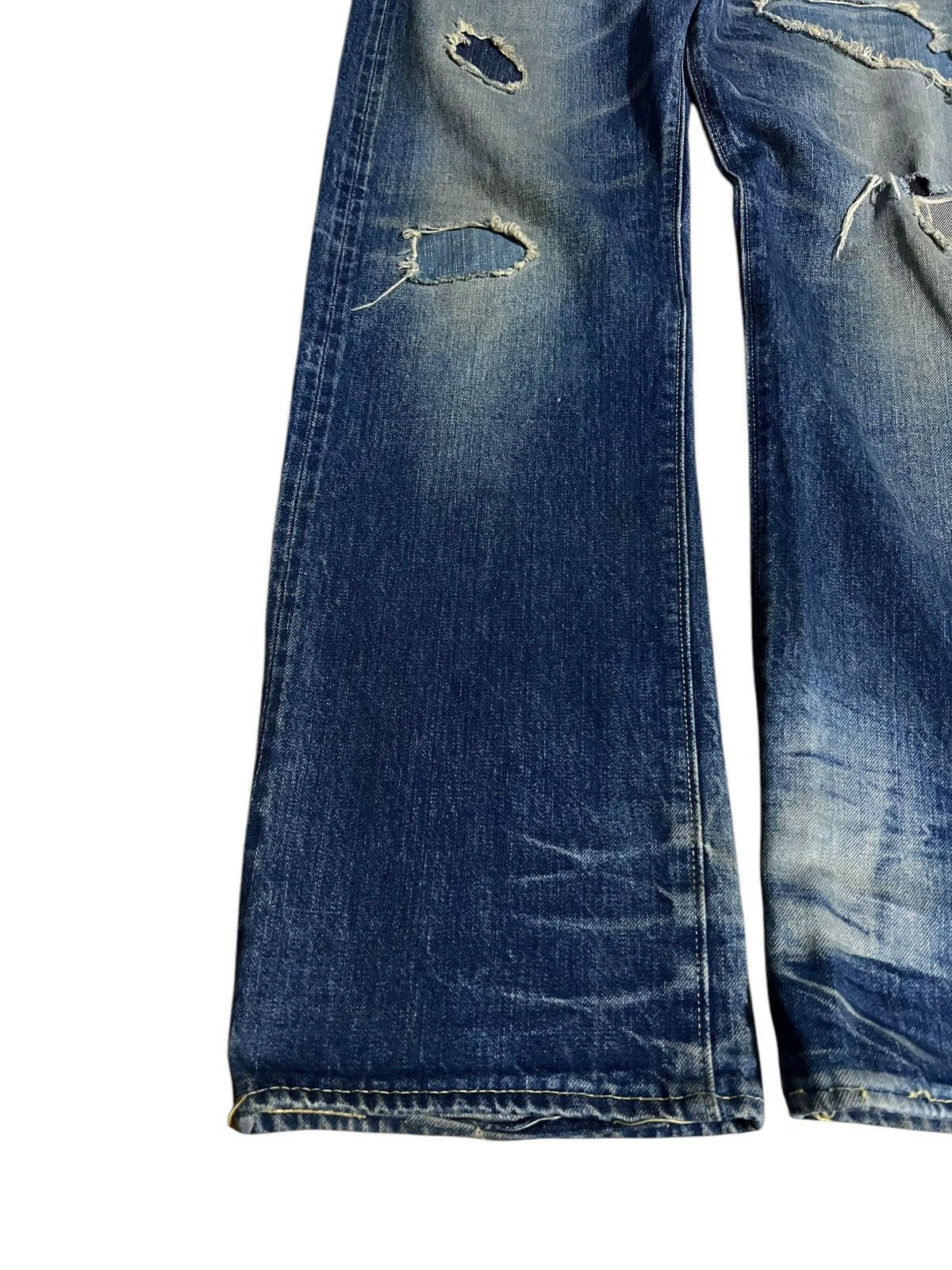 Sugar Cane VINTAGE SUGAR CANES LOT 901 DISTRESS SELVEDGE JEANS Size US 31 - 3 Thumbnail