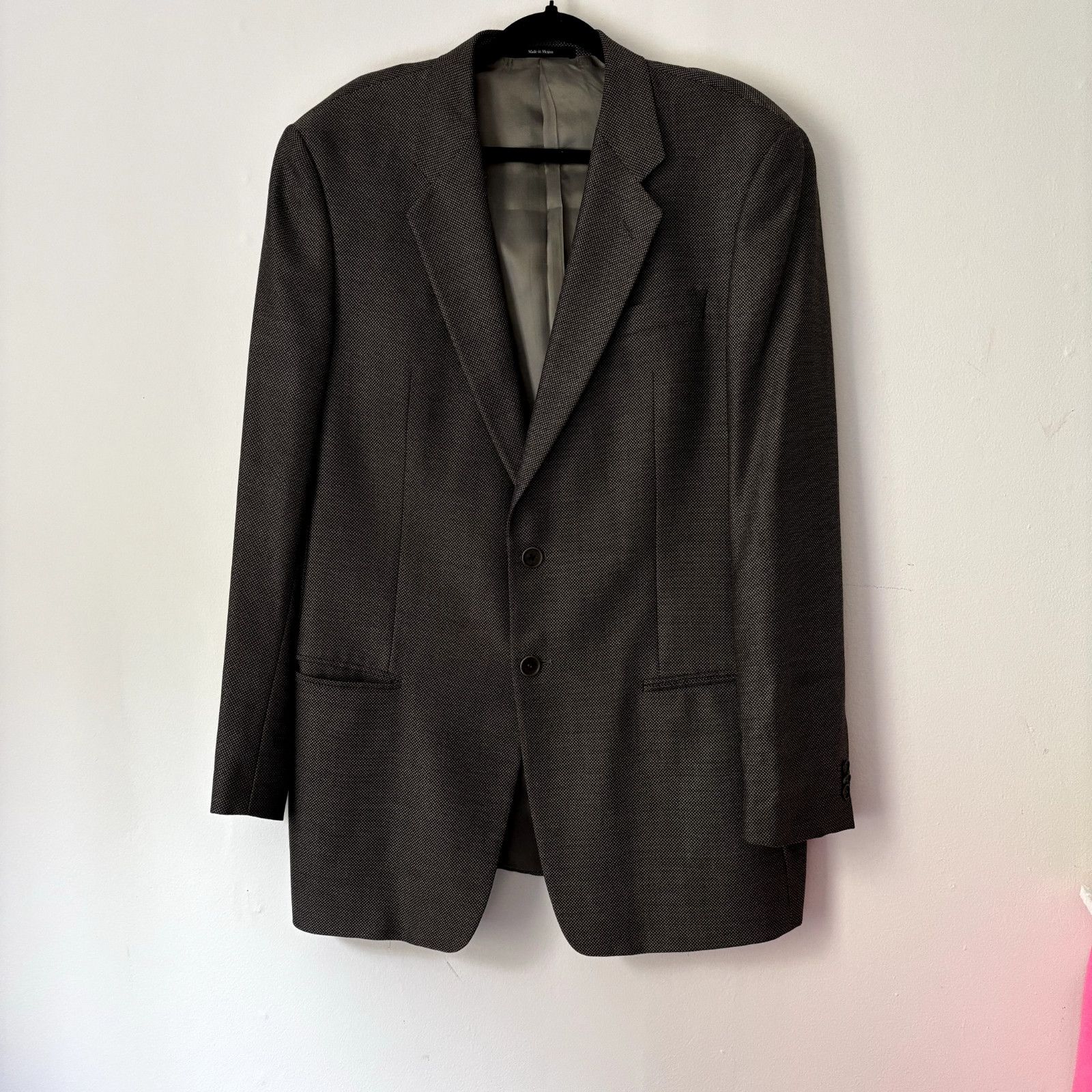 Other Mani Sport Coat Blazer Size 42 Gray Wool Suit Jacket Made in Size 42R - 7 Thumbnail