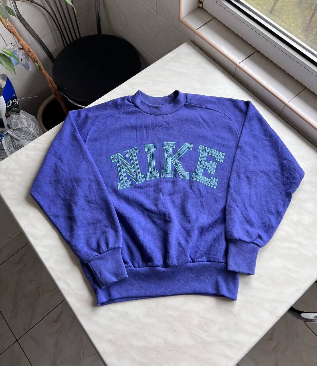 Nike Vintage 80s Nike Spell Out Logo Sweatshirt Crewneck 1980's Size US M / EU 48-50 / 2 - 1 Thumbnail