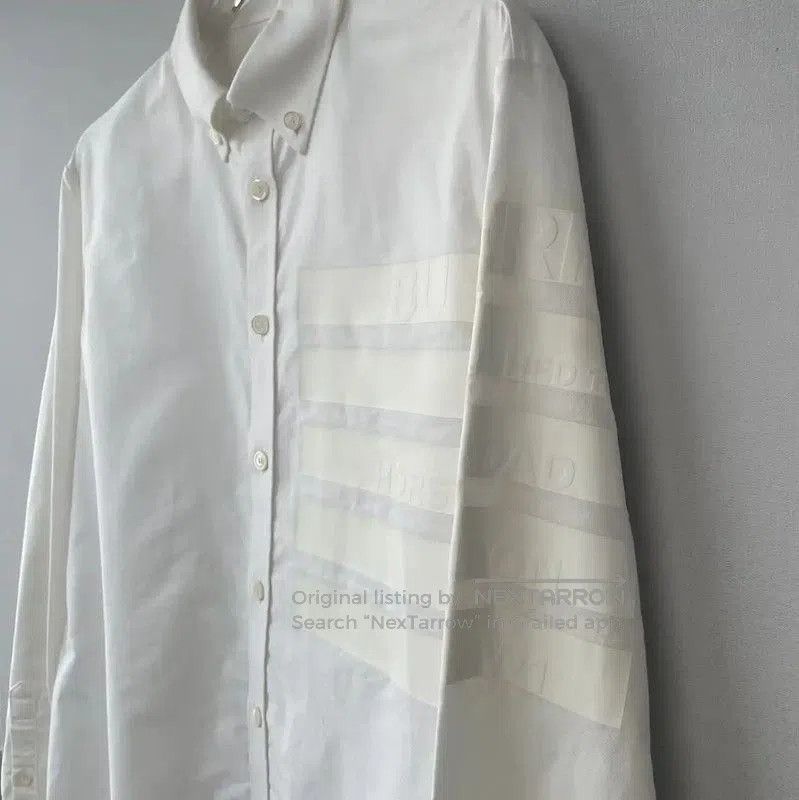 Burberry Burberry White Long Sleeve Men's Shirt. Size US M / EU 48-50 / 2 - 3 Thumbnail