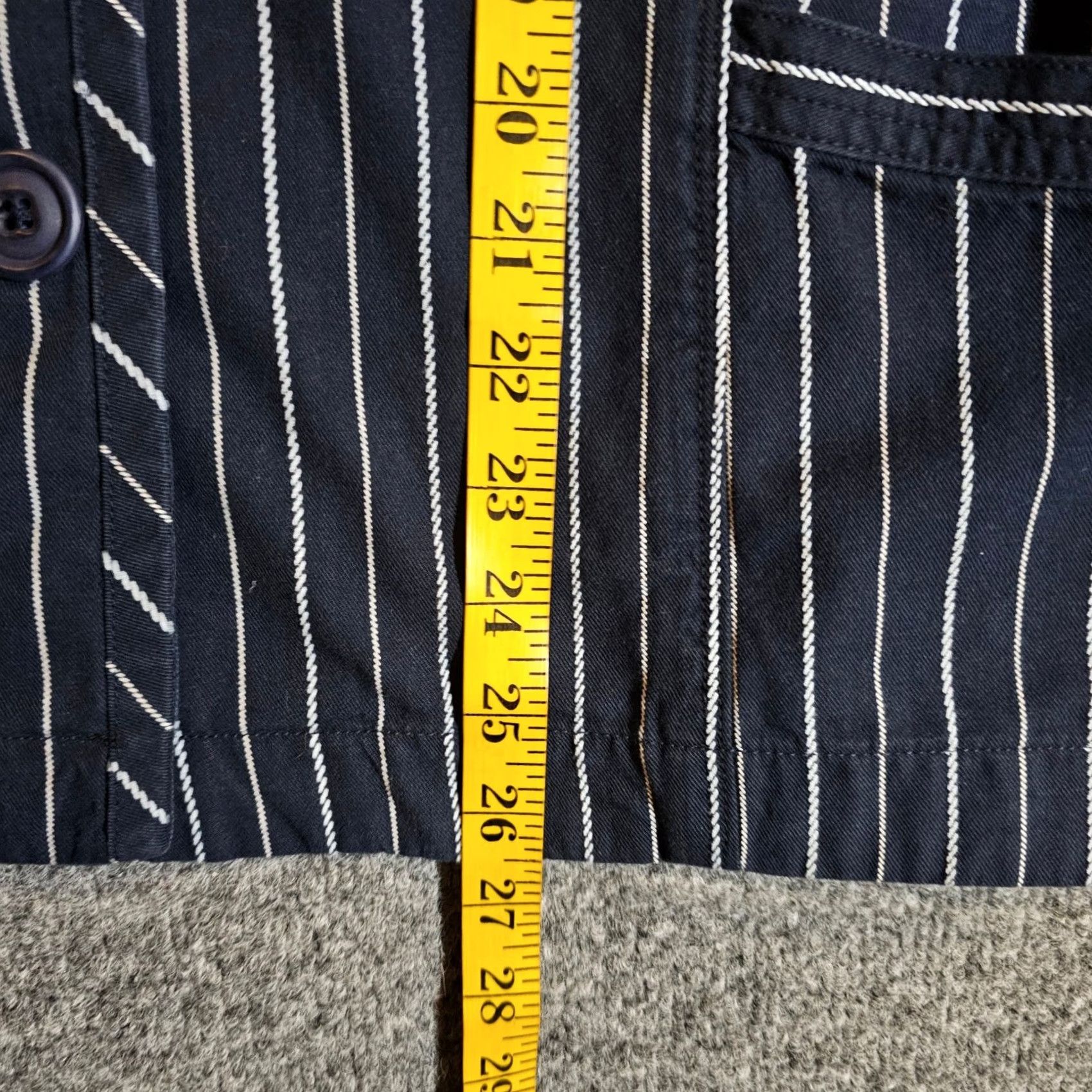 Vintage LL Bean Blazer Women 20 Blue White Striped 3 Button Classic Casual Career Plus Size Size 3XL / US 20-22 - 6 Thumbnail