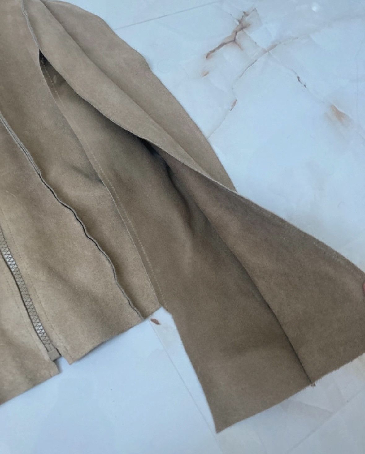 H&M × Maison Margiela Maison Margiela x H&M Beige Suede mannequin Leather jacket Size M / US 6-8 / IT 42-44 - 5 Thumbnail