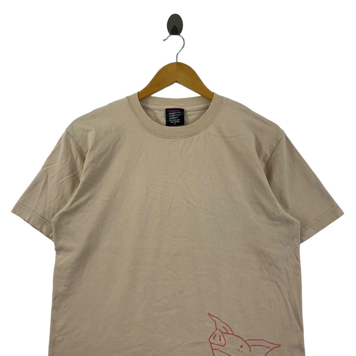 Vintage HABU BOX CHIGUSA Pig Cartoon Meal Tee Shirt Size M / US 6-8 / IT 42-44 - 2 Thumbnail