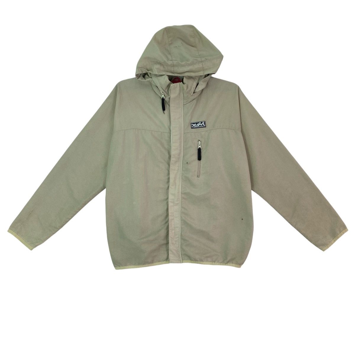 Japanese Brand × Vintage Vtg 90s X-Girl windbreaker jacket hooded Size M / US 6-8 / IT 42-44 - 2 Thumbnail