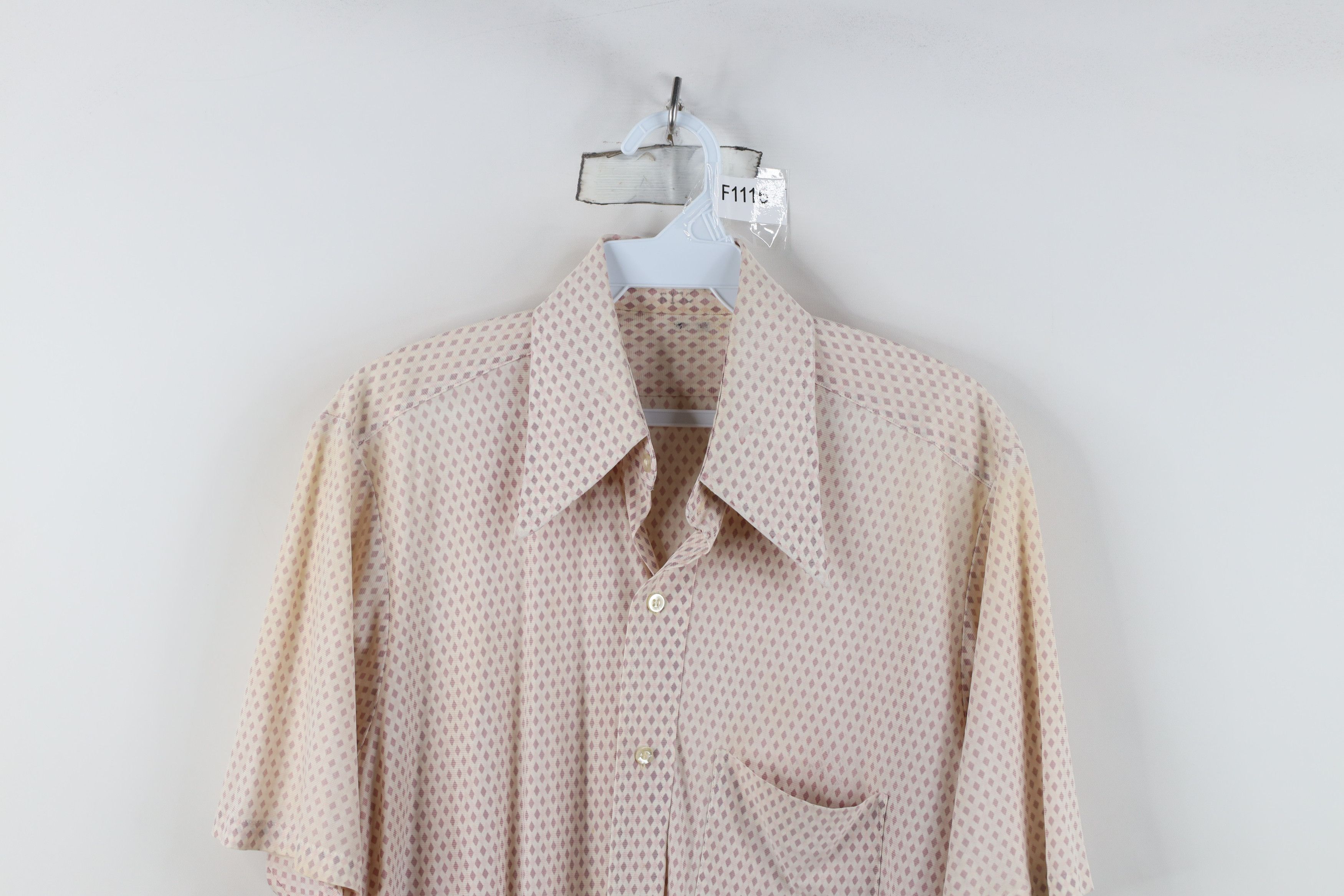 Vintage Vintage 60s Streetwear Knit Short Sleeve Button Shirt USA Size US M / EU 48-50 / 2 - 2 Thumbnail