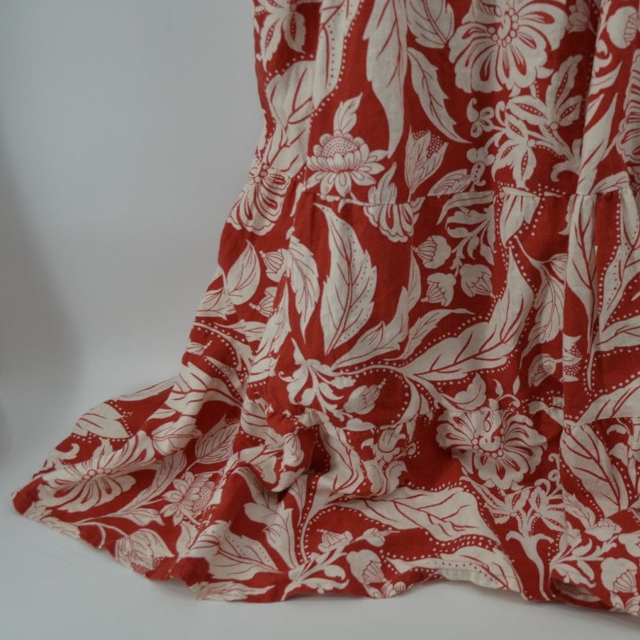 Other Who What Wear Batik Floral Aurora Red Dress Boho Plus Sz 1X Size XL / US 12-14 / IT 48-50 - 13 Thumbnail