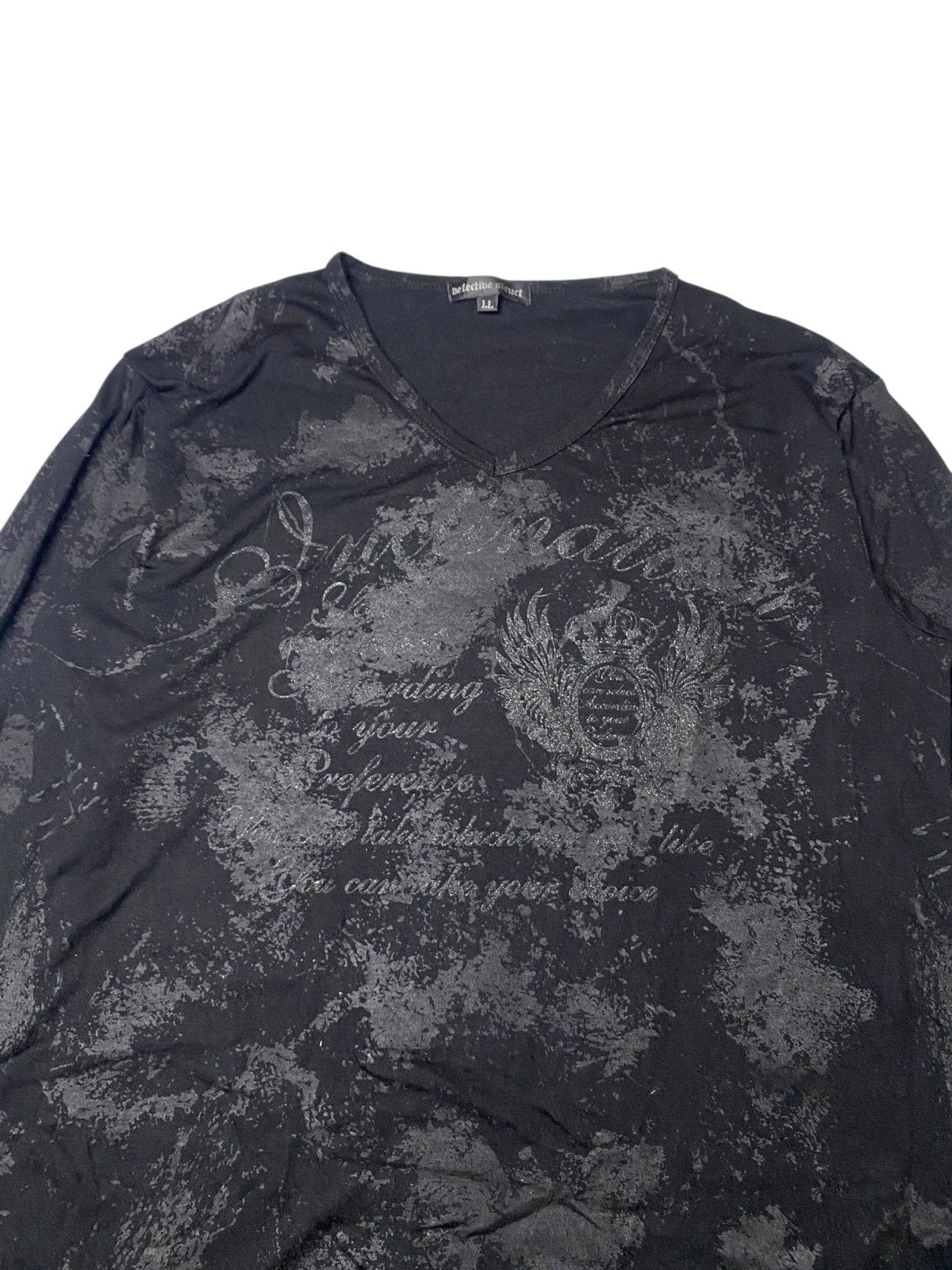 Hysteric Glamour 2000's Defective Struct Poem Tribal Longsleeve Size US M / EU 48-50 / 2 - 2 Thumbnail