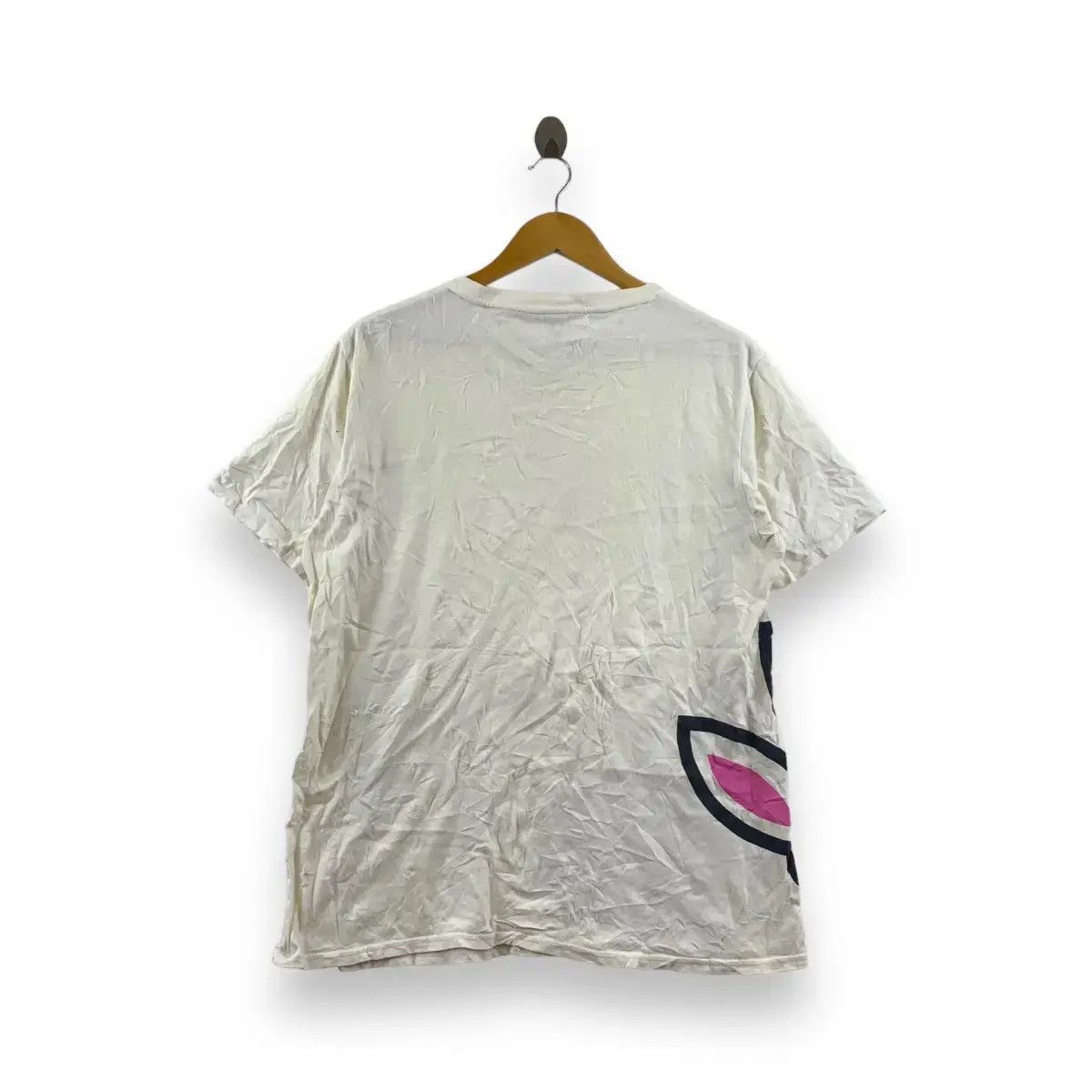 Vintage PSYCHO BUNNY Robert Godley New York Skull Bones Tee Shirt Size L / US 10 / IT 46 - 5 Thumbnail