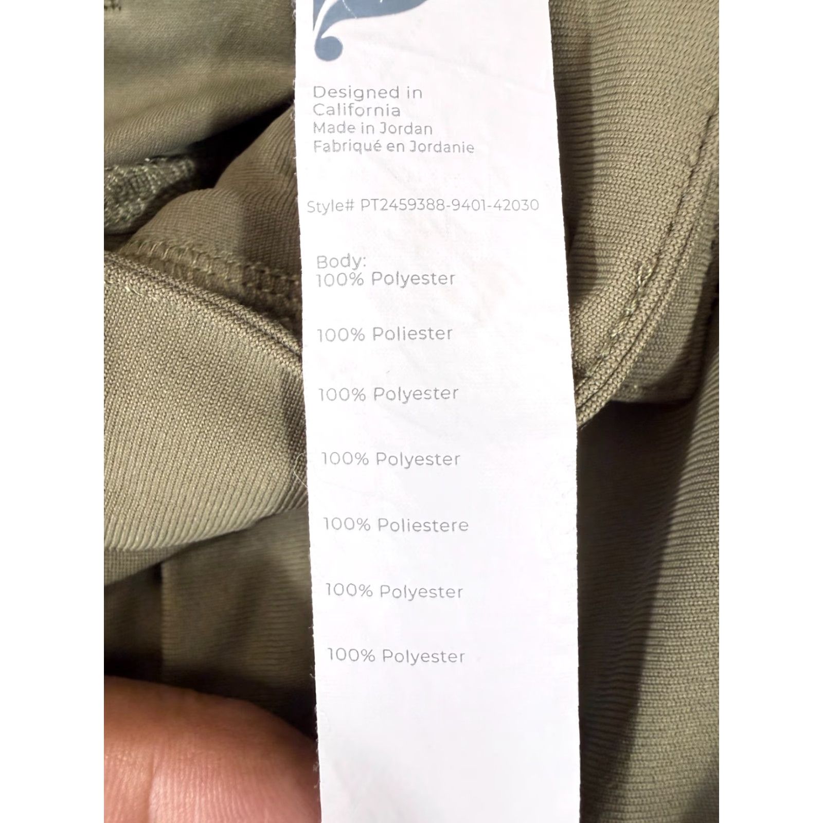 Fabletics Fabletics The Don Golf Performance Chino Pants Mens 42x30 Green Water-Resistant Chino Slacks 42 30 Green Mens Size US 42 / EU 58 - 5 Thumbnail
