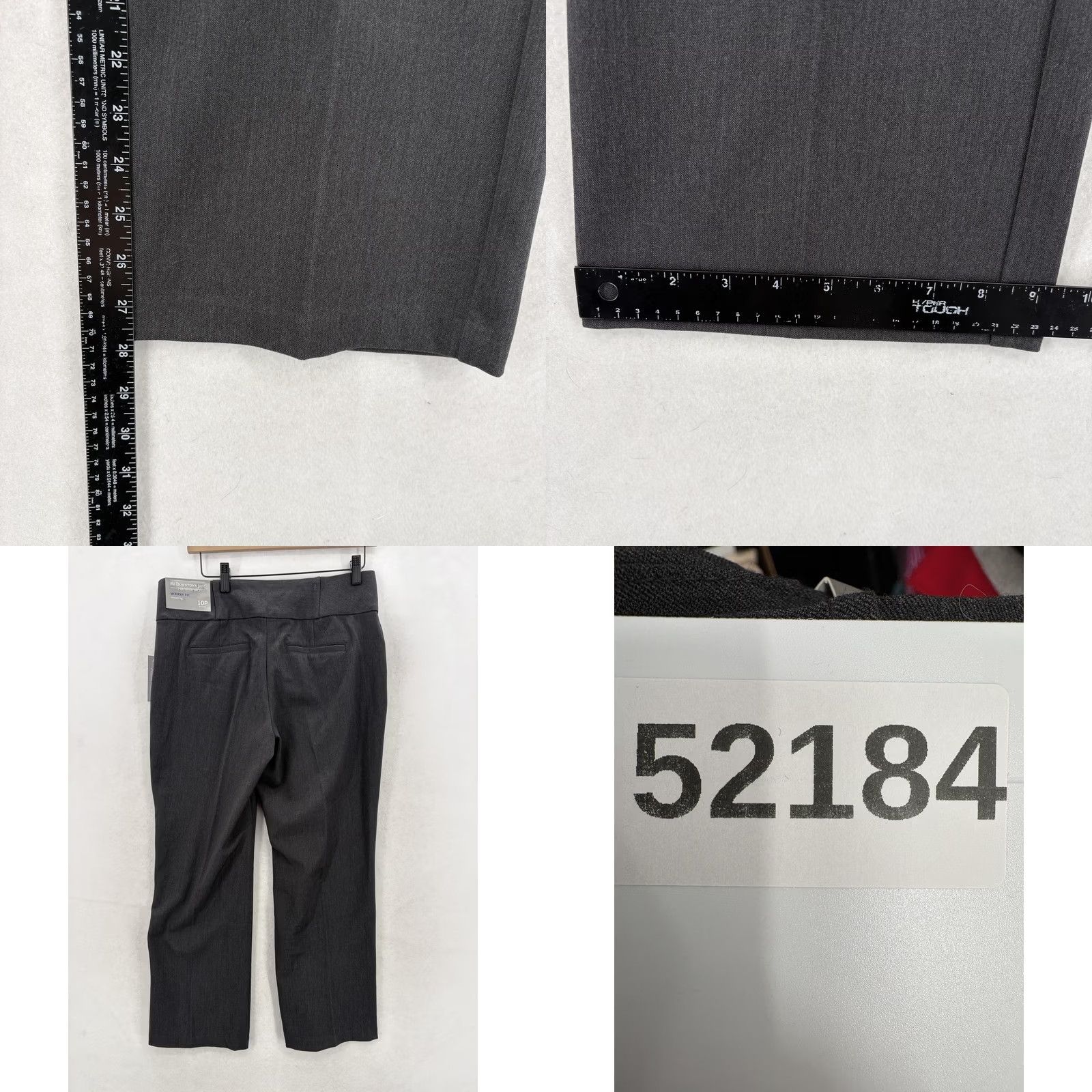 Vintage Christopher & Banks Downtown Dress Pants Womens 10P Gray Modern Fit Trouser NWT Size 32" / US 10 / IT 46 - 9 Thumbnail