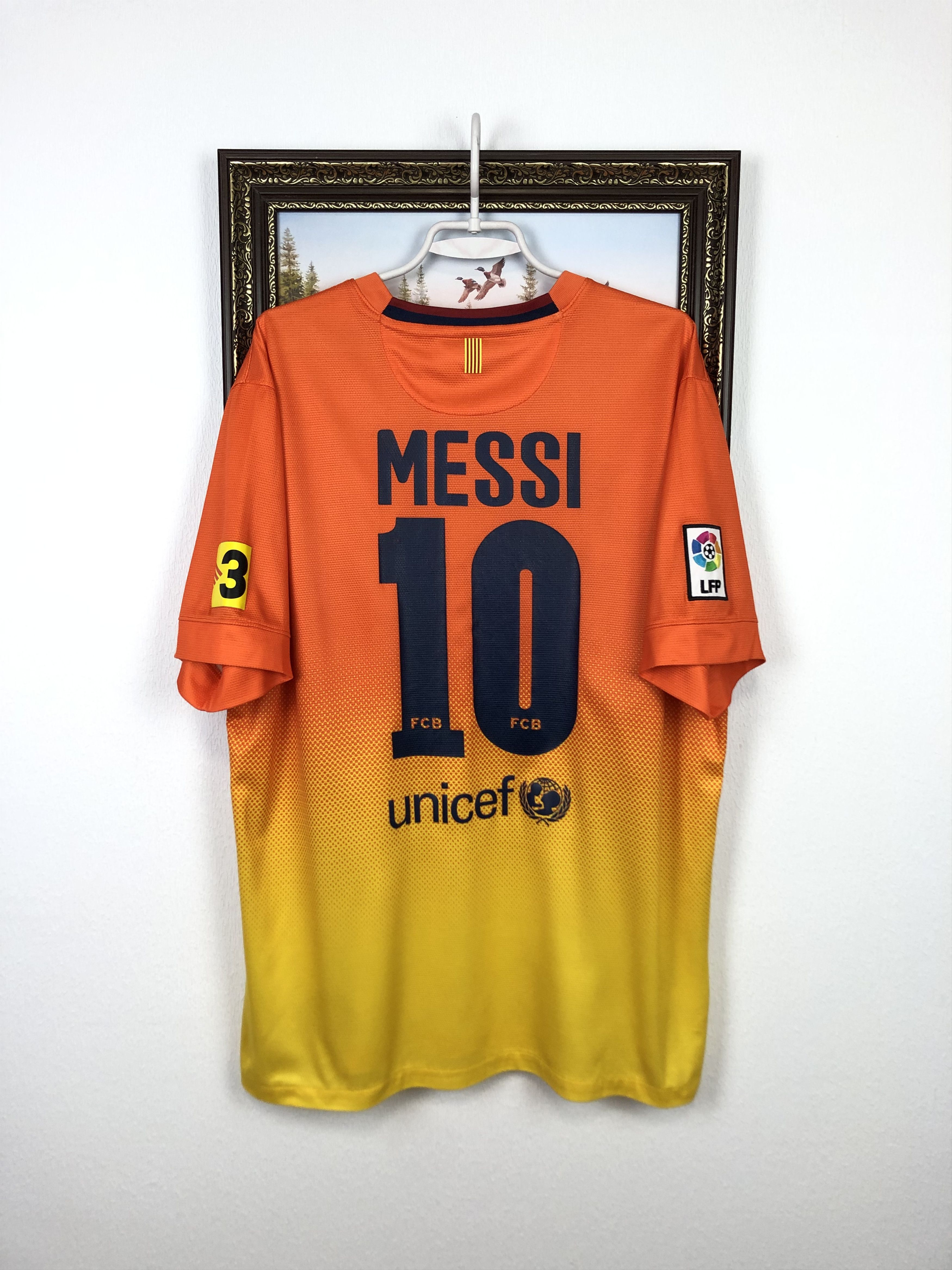 Nike Barcelona football shirt Soccer #10 Messi Tee Camiseta Size US XL / EU 56 / 4 - 1 Thumbnail