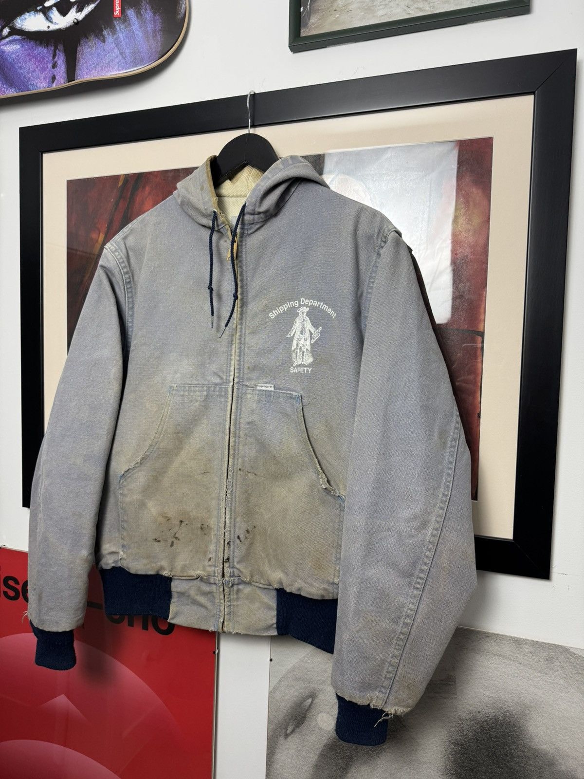 Carhartt Vintage 90s Carhartt Active Jacket Detroit Distressed Work Size US M / EU 48-50 / 2 - 3 Thumbnail
