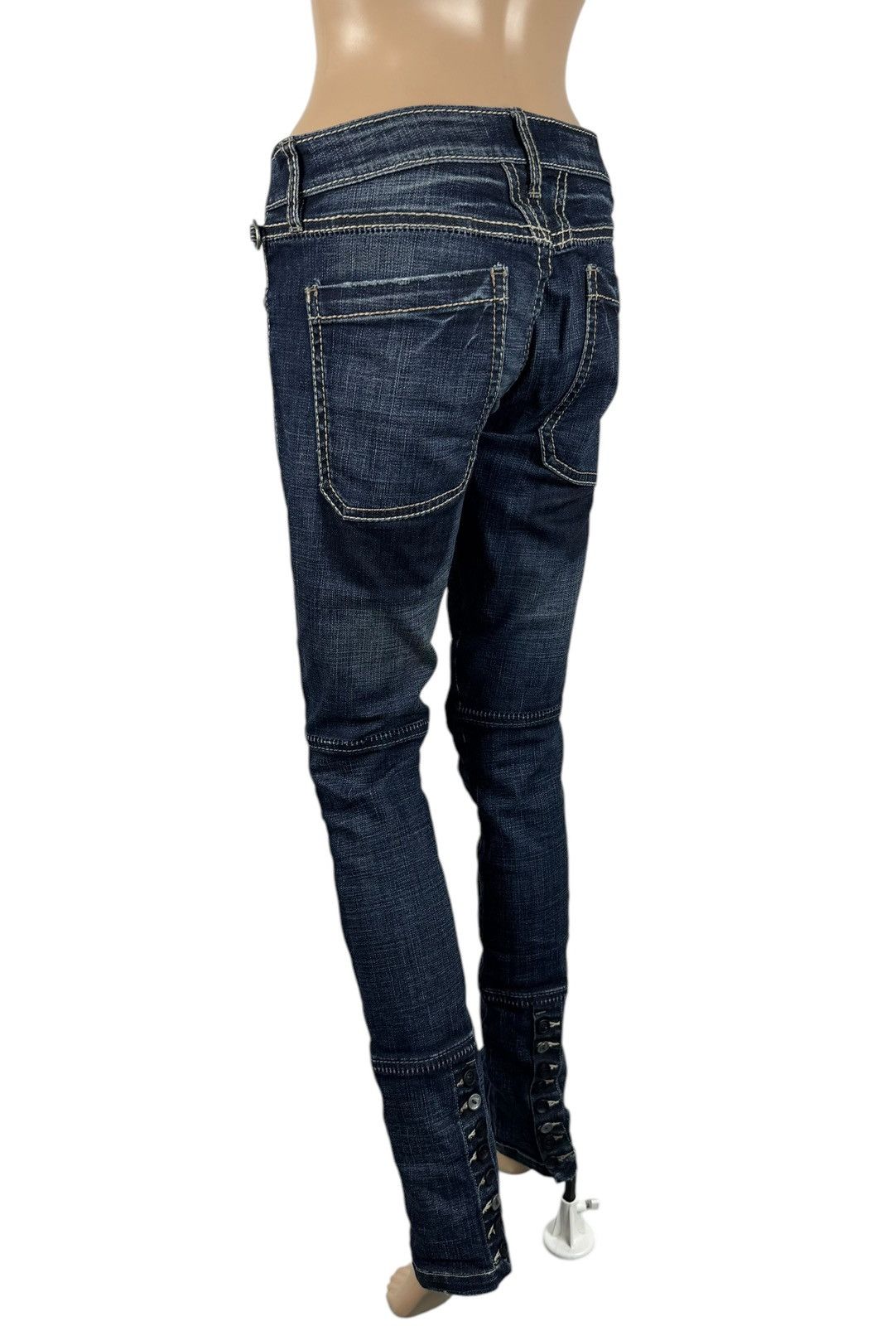 Marithe + Francois Girbaud × Vintage Marithe Francois Girbaud Biker Jeans Vintage size 27 IT42 Size 27" / US 4 / IT 40 - 3 Thumbnail