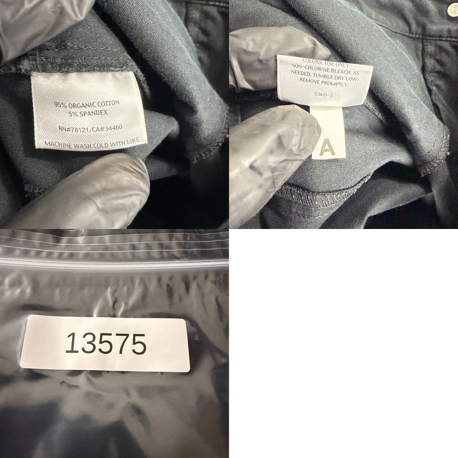 Eileen Fisher Eileen Fisher Pants Womens Small Black Organic Cotton Mid-Rise Cropped Casual Size 28" / US 6 / IT 42 - 9 Thumbnail