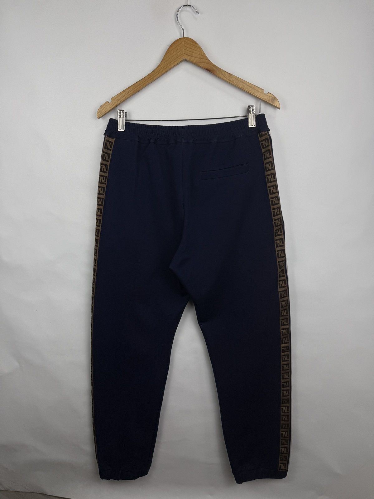 Fendi 🇮🇹 Fendi Fila FF Monogram Stripe Track Pants Made in Italy Size US 32 / EU 48 - 11 Thumbnail
