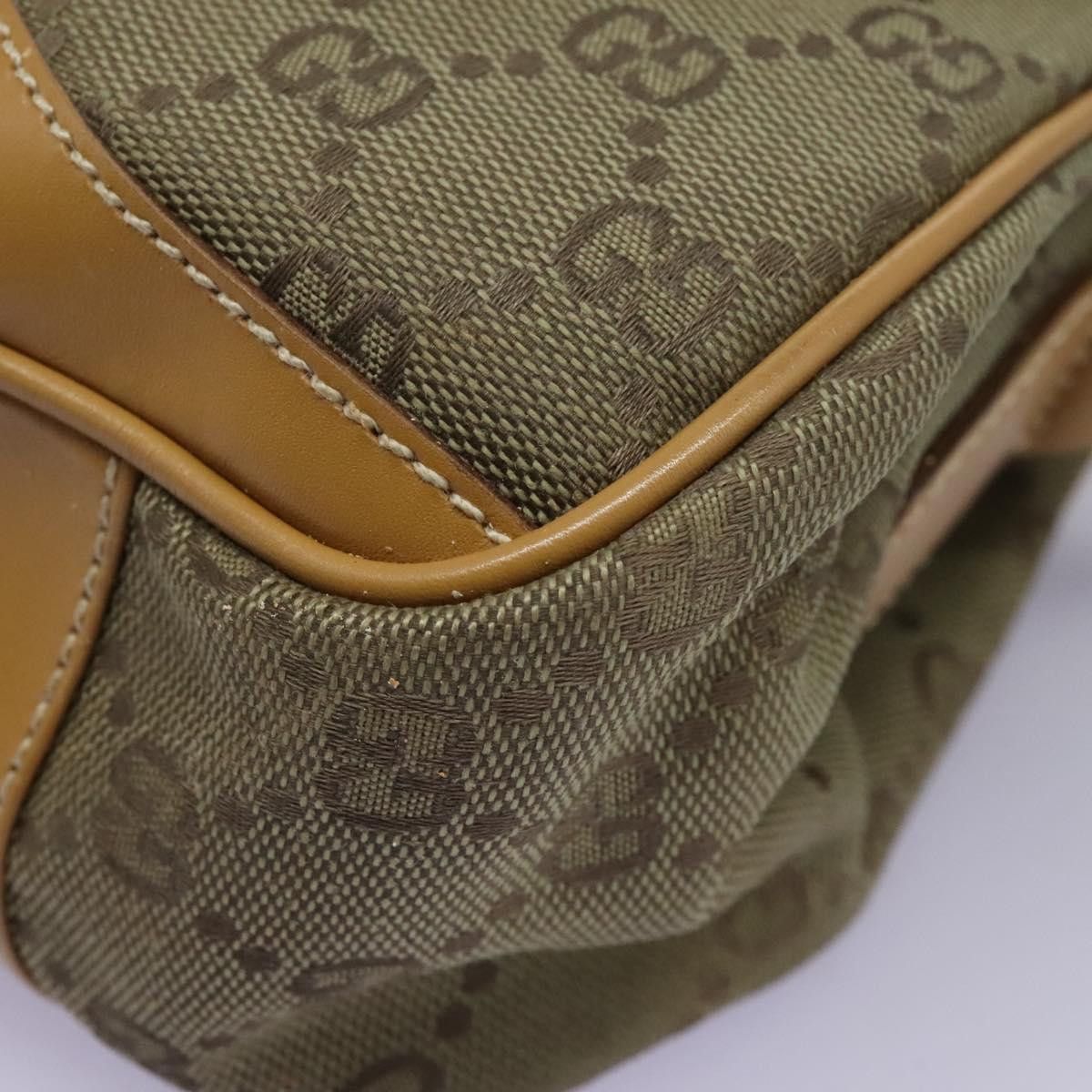 Gucci GUCCI GG Canvas Shoulder Bag Beige Gold Size ONE SIZE - 16 Thumbnail