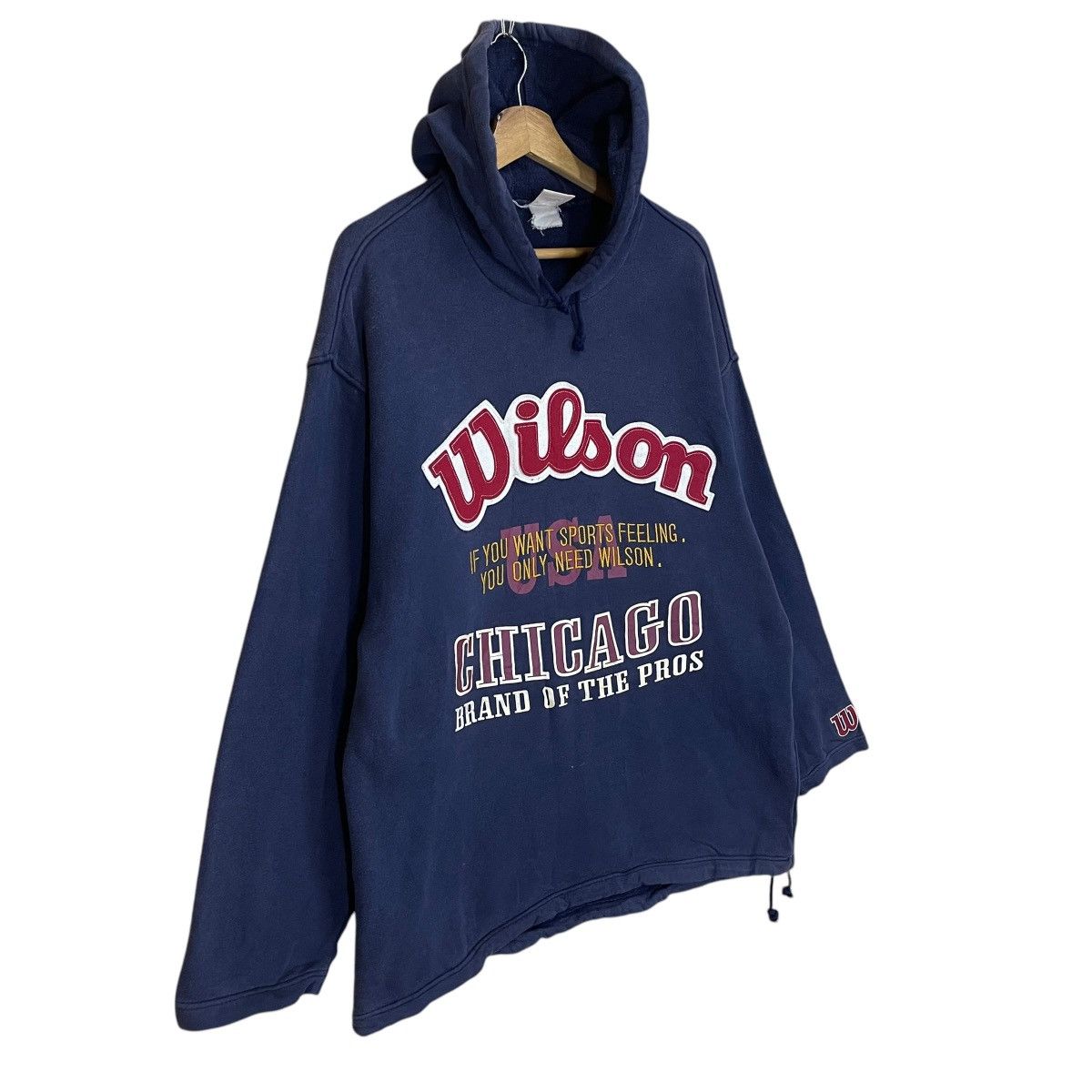 Japanese Brand Vintage 90s Wilson Chicago Usa Big Logo Crewneck Hoodie Size US L / EU 52-54 / 3 - 2 Thumbnail